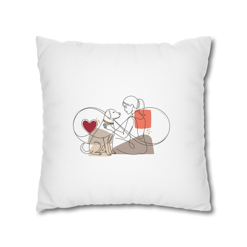 Dog Lover Pillowcase – Cute Dog Mom Gift, Pet Cushion Cover, Home Decor