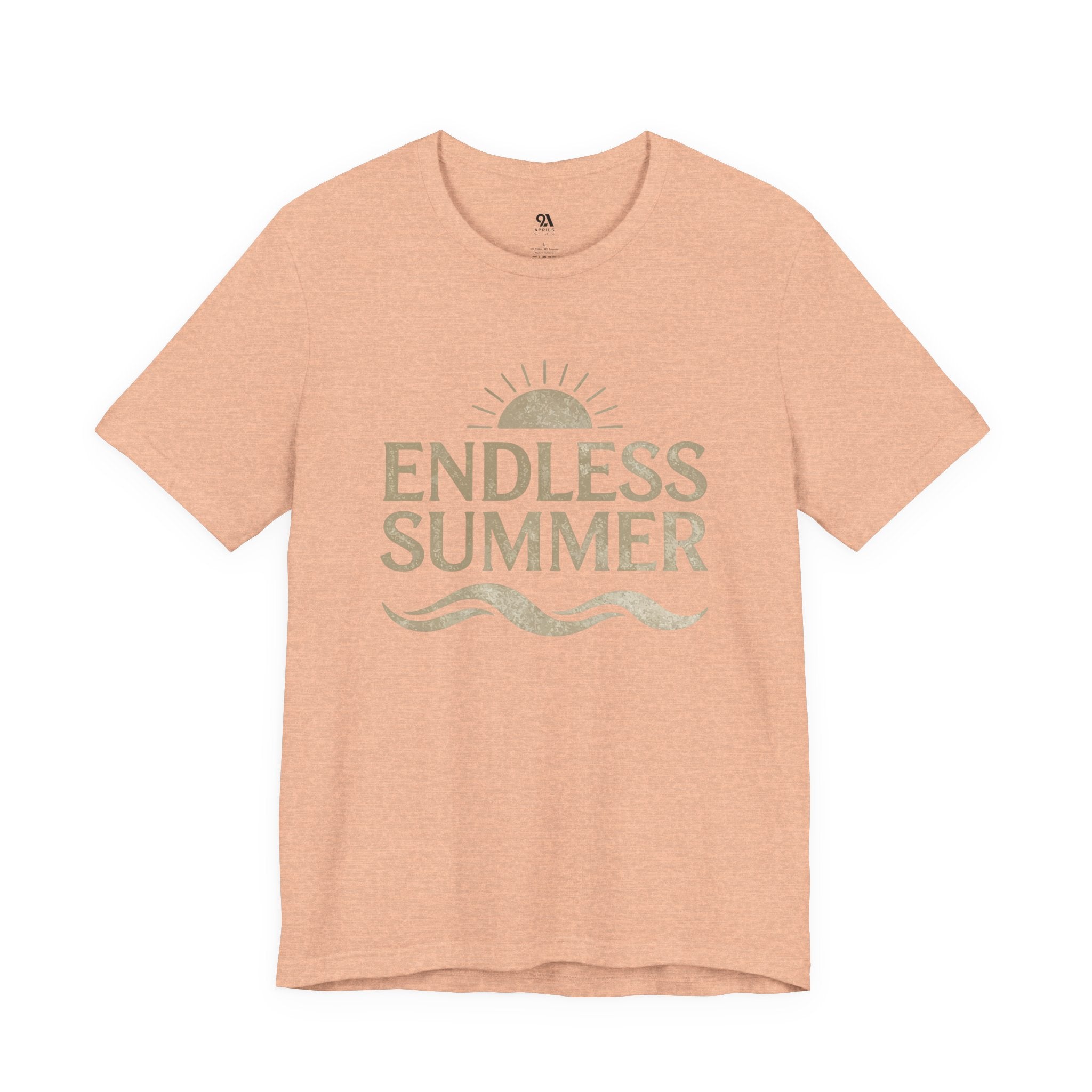 Endless Summer Vintage Sun & Waves T-Shirt – Retro Beach Graphic Tee, Unisex Summer Shirt