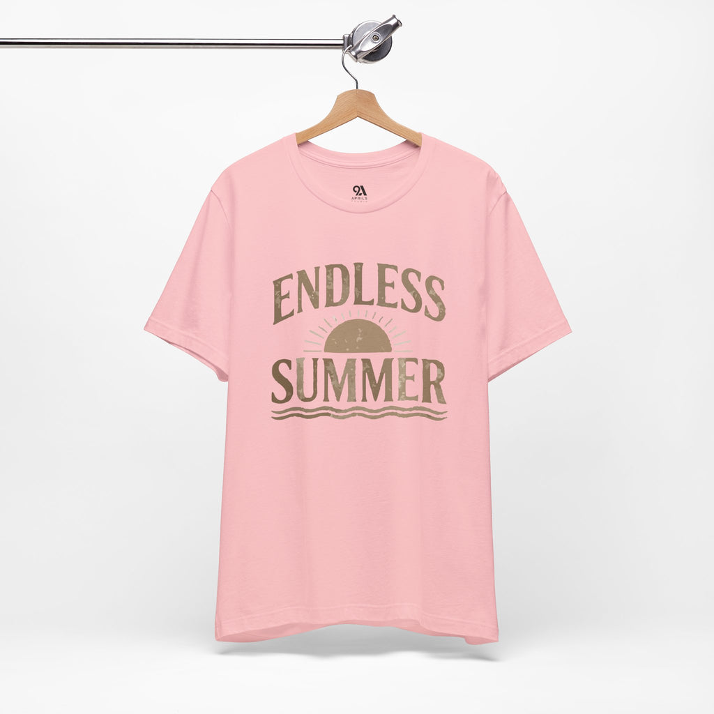Endless Summer T-Shirt | Vintage Sun & Waves Graphic Tee – Retro Beach Shirt, Coastal Summer Outfit