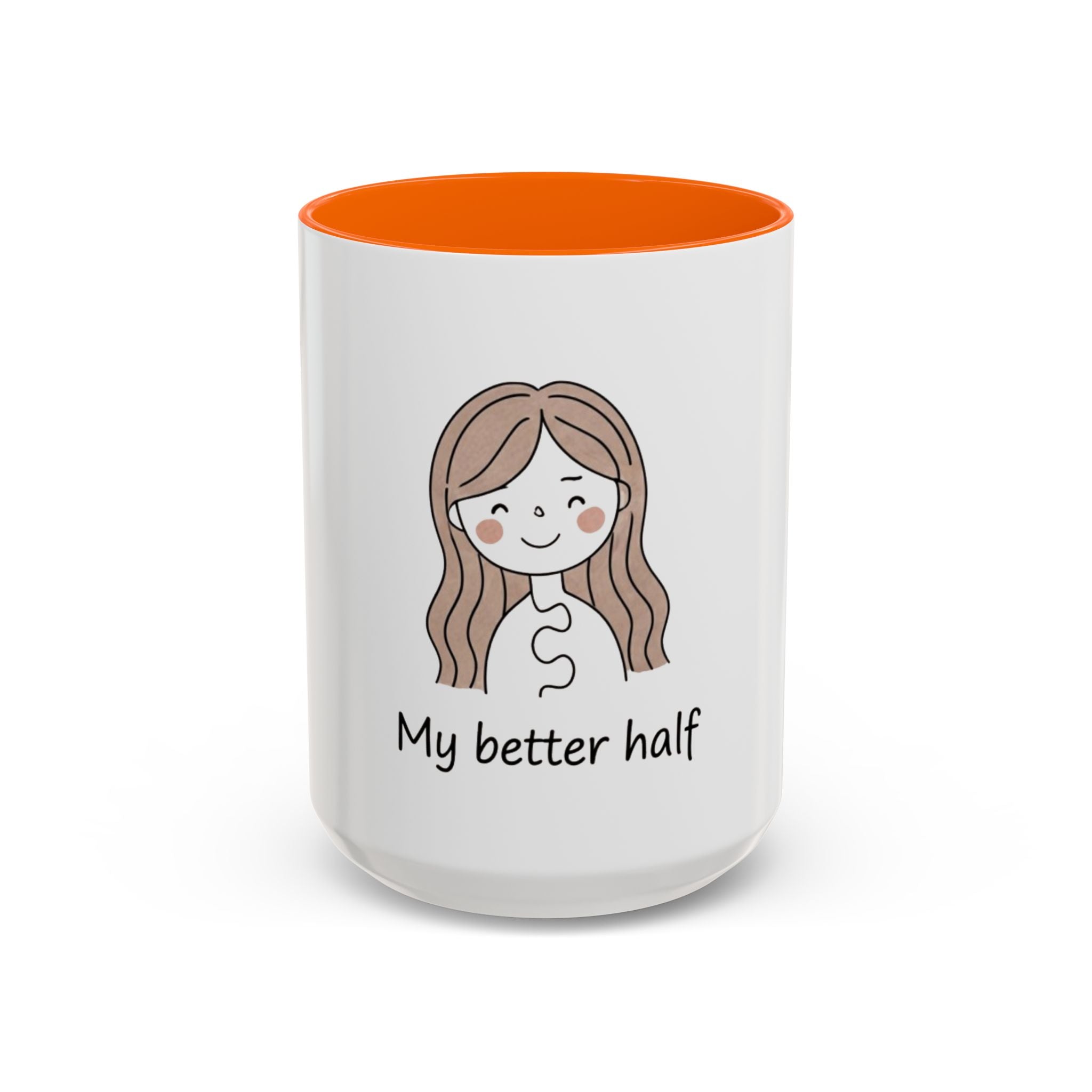 My Better Half Accent Coffee Mug — 11/15oz Couples Coffee Cup
