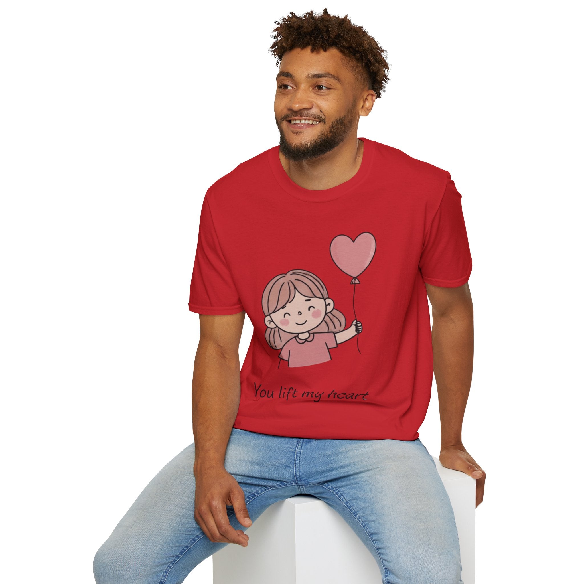 Couple style t-shirts — "Yoy lift my heart"
