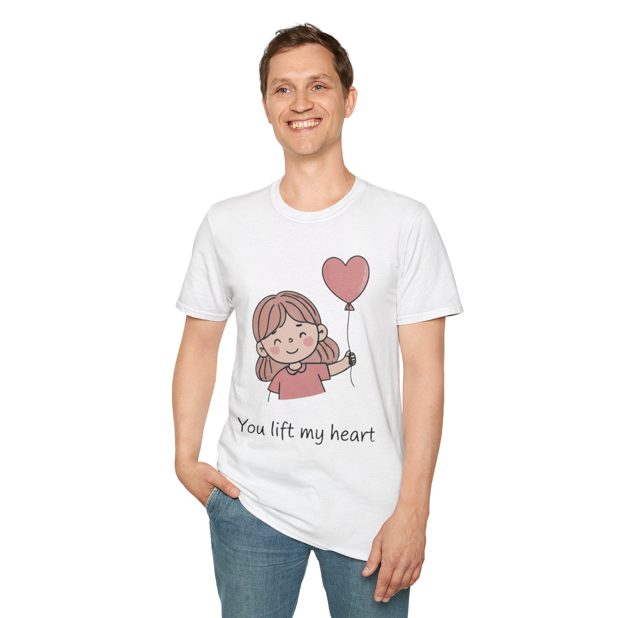 Couple style t-shirts — "Yoy lift my heart"