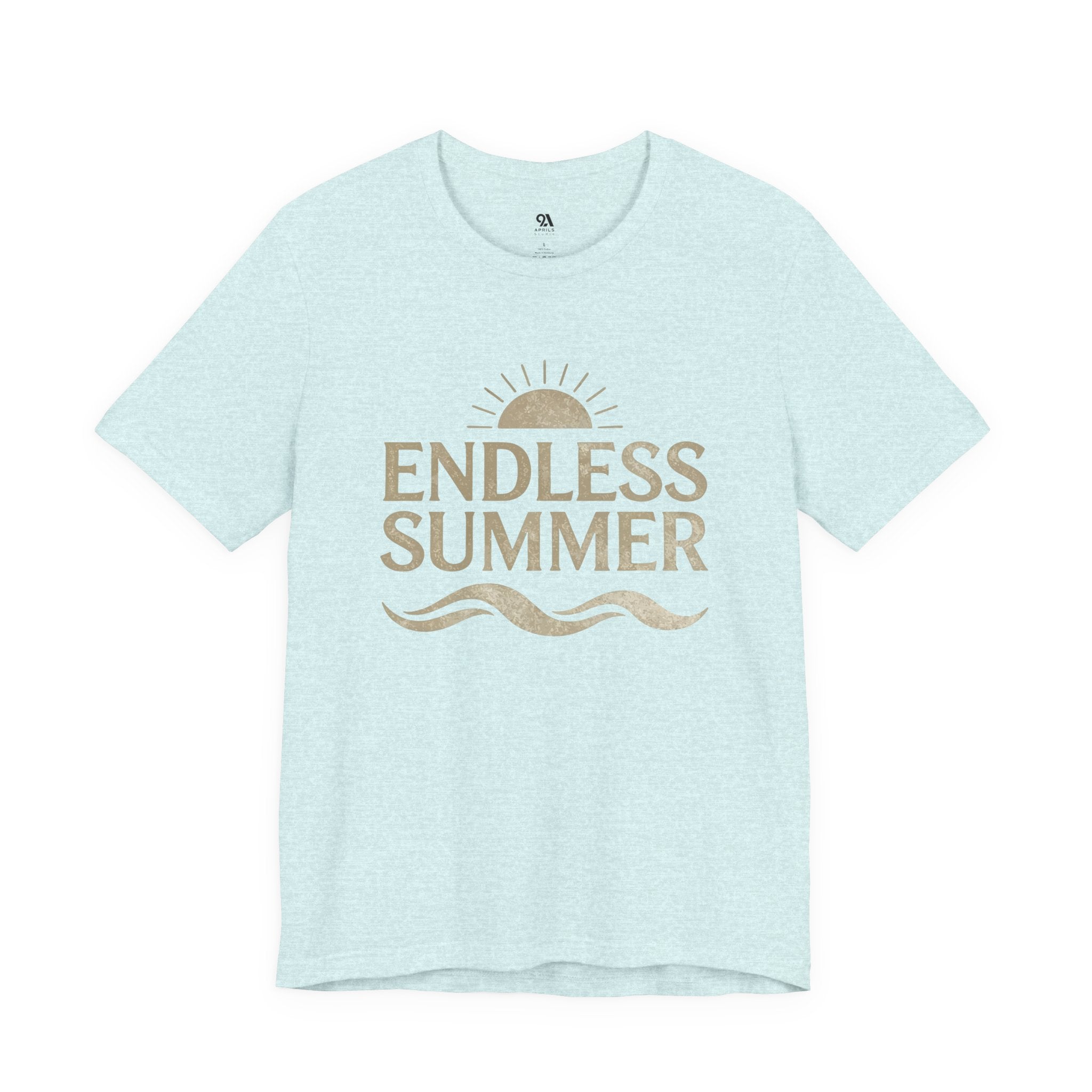 Endless Summer Vintage Sun & Waves T-Shirt – Retro Beach Graphic Tee, Unisex Summer Shirt