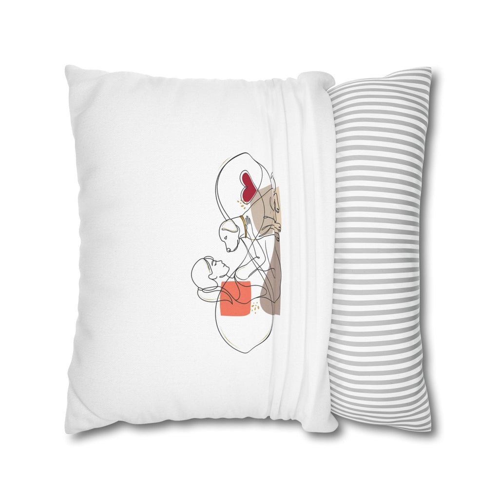 Dog Lover Pillowcase – Cute Dog Mom Gift, Pet Cushion Cover, Home Decor