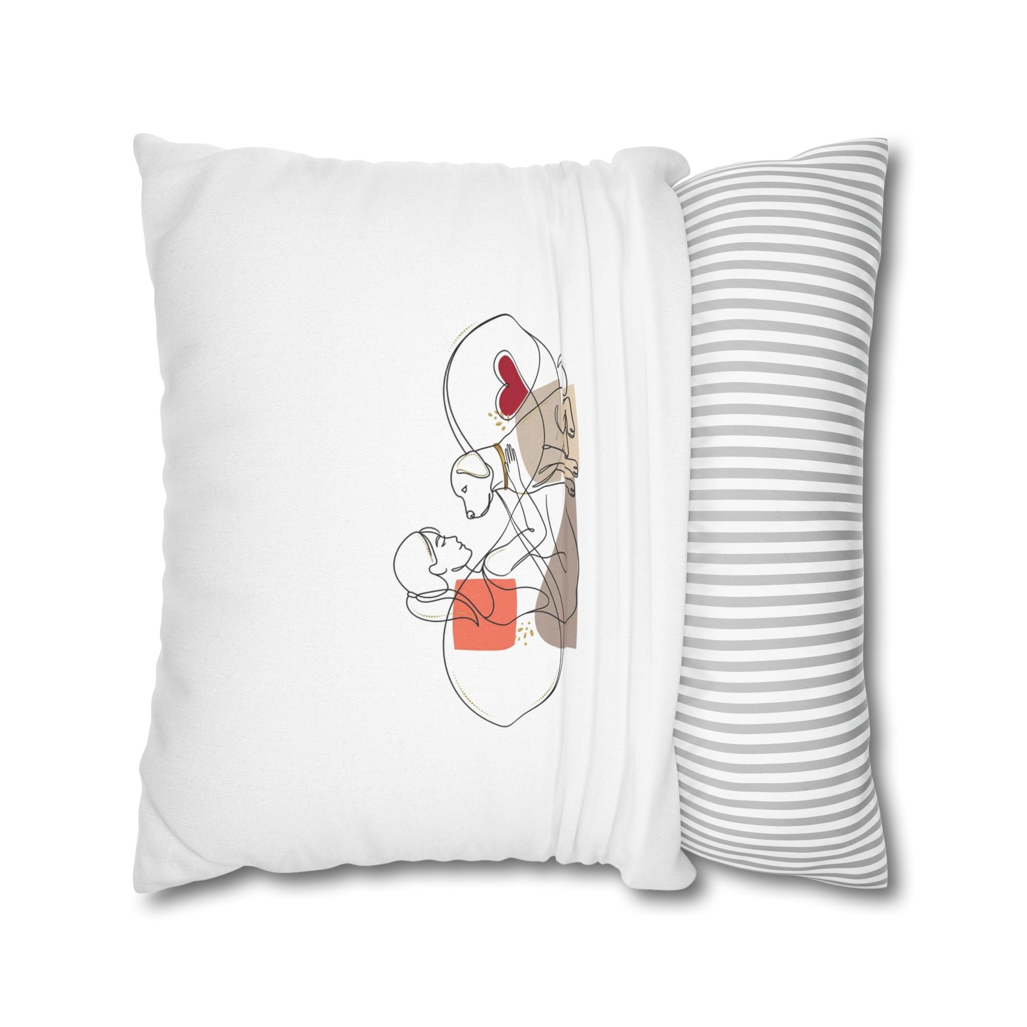 Dog Lover Pillowcase – Cute Dog Mom Gift, Pet Cushion Cover, Home Decor