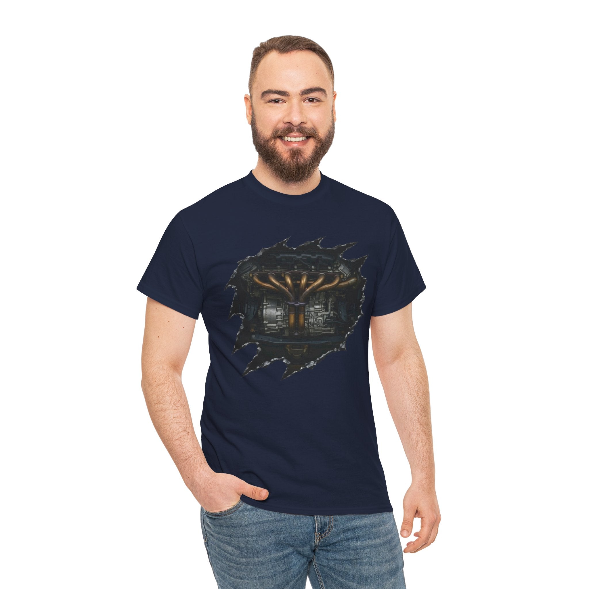 Forest Cabin Ripped— Vintage Night Woods