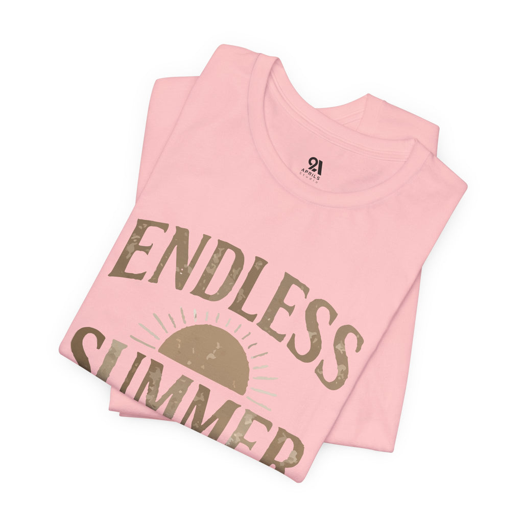 Endless Summer T-Shirt | Vintage Sun & Waves Graphic Tee – Retro Beach Shirt, Coastal Summer Outfit