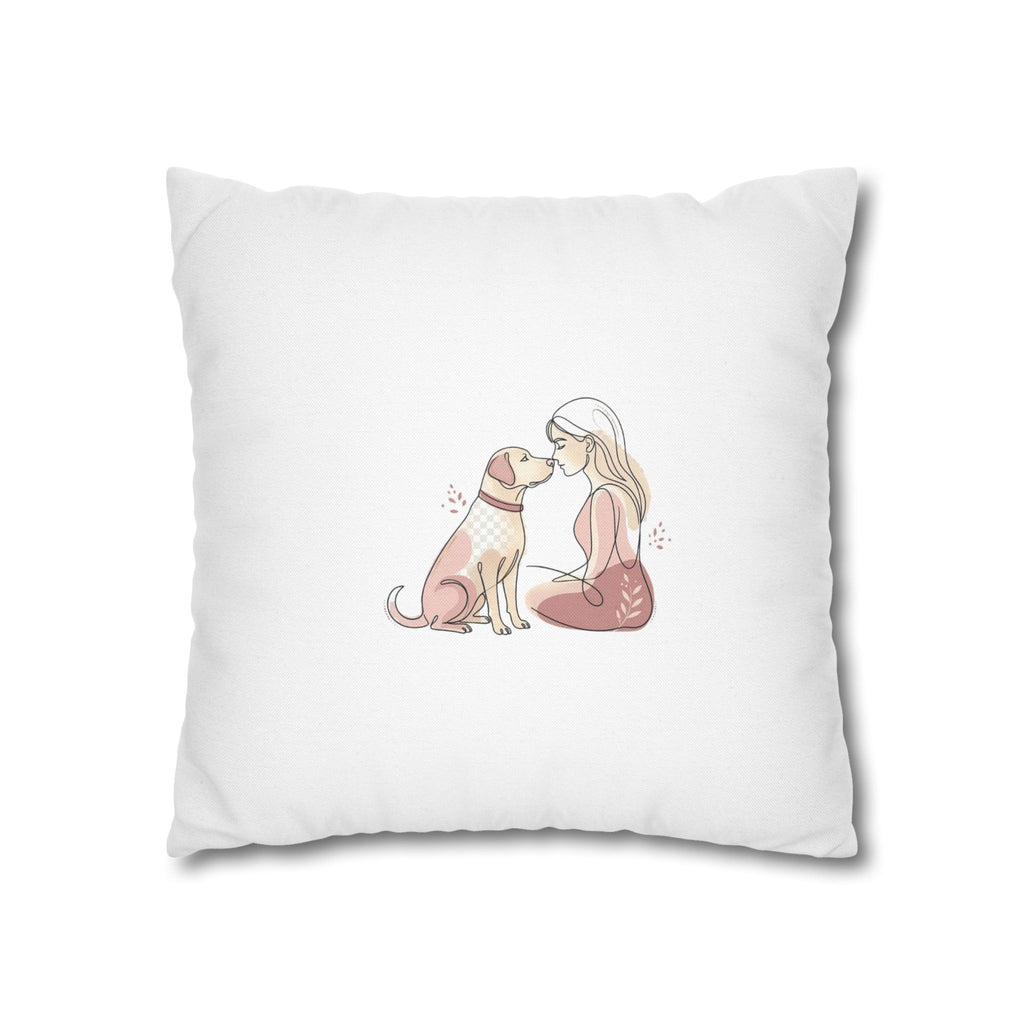 Dog Mom Pillowcase – Cute Dog Lover Gift, Decorative Cushion Cover, Pet Lover Home Decor