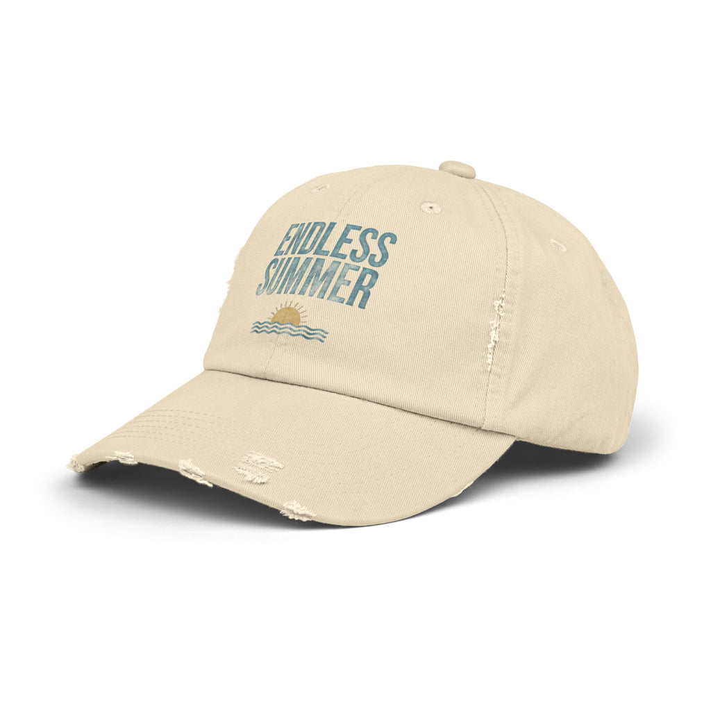 Endless Summer Vintage Cap – Retro Sunset Distressed Dad Hat für Strand, Streetwear & Ästhetik-Outfit