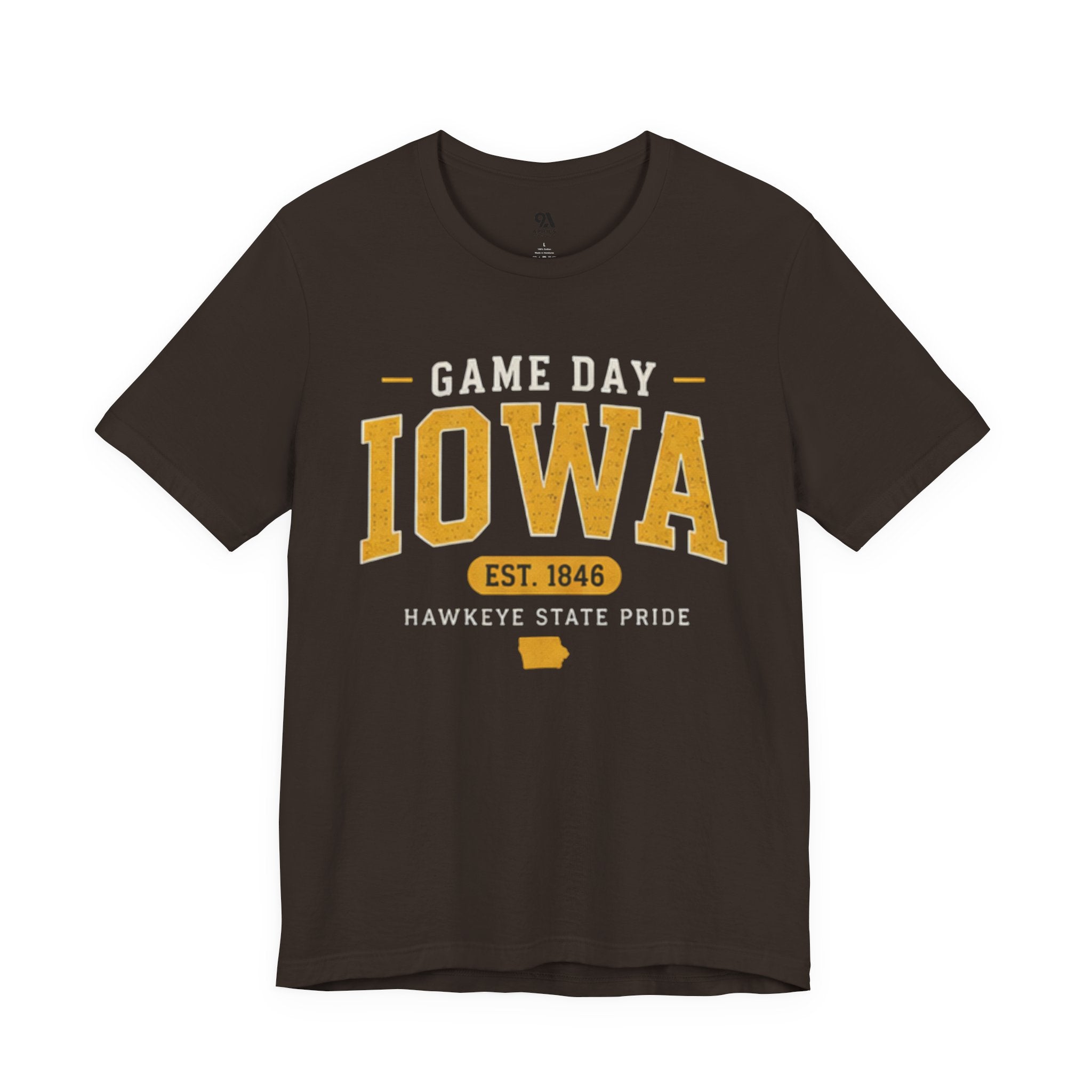 Game Day Iowa T-Shirt – Iowa Hawkeyes Style Tee, Hawkeye State Pride Shirt, Iowa Football Fan Gift (Est. 1846)