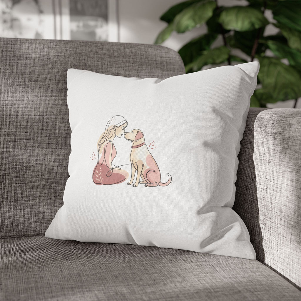 Dog Mom Pillowcase – Cute Dog Lover Gift, Decorative Cushion Cover, Pet Lover Home Decor