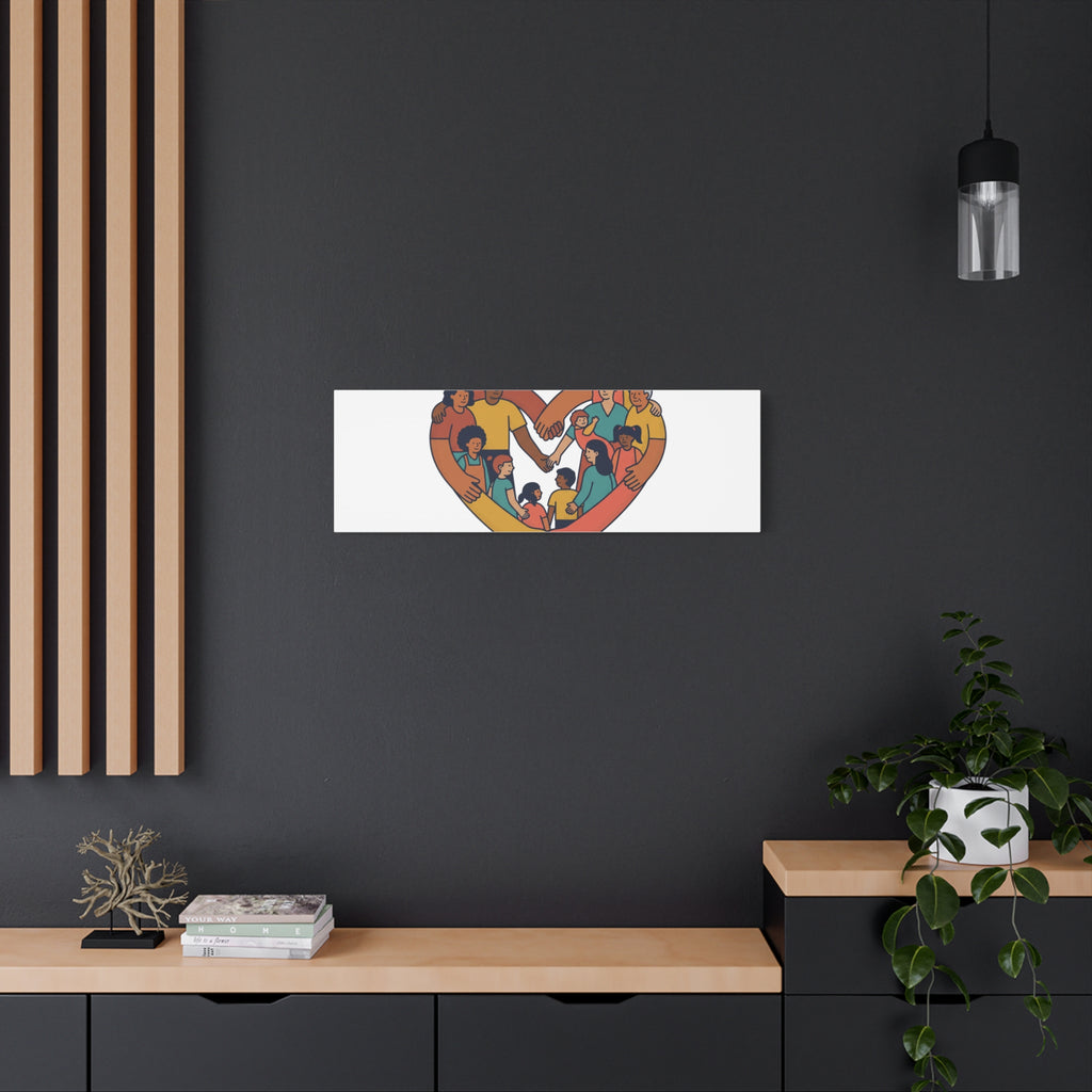 Families Belong Together Canvas, solidarity family unity, bilingual immigrant rights