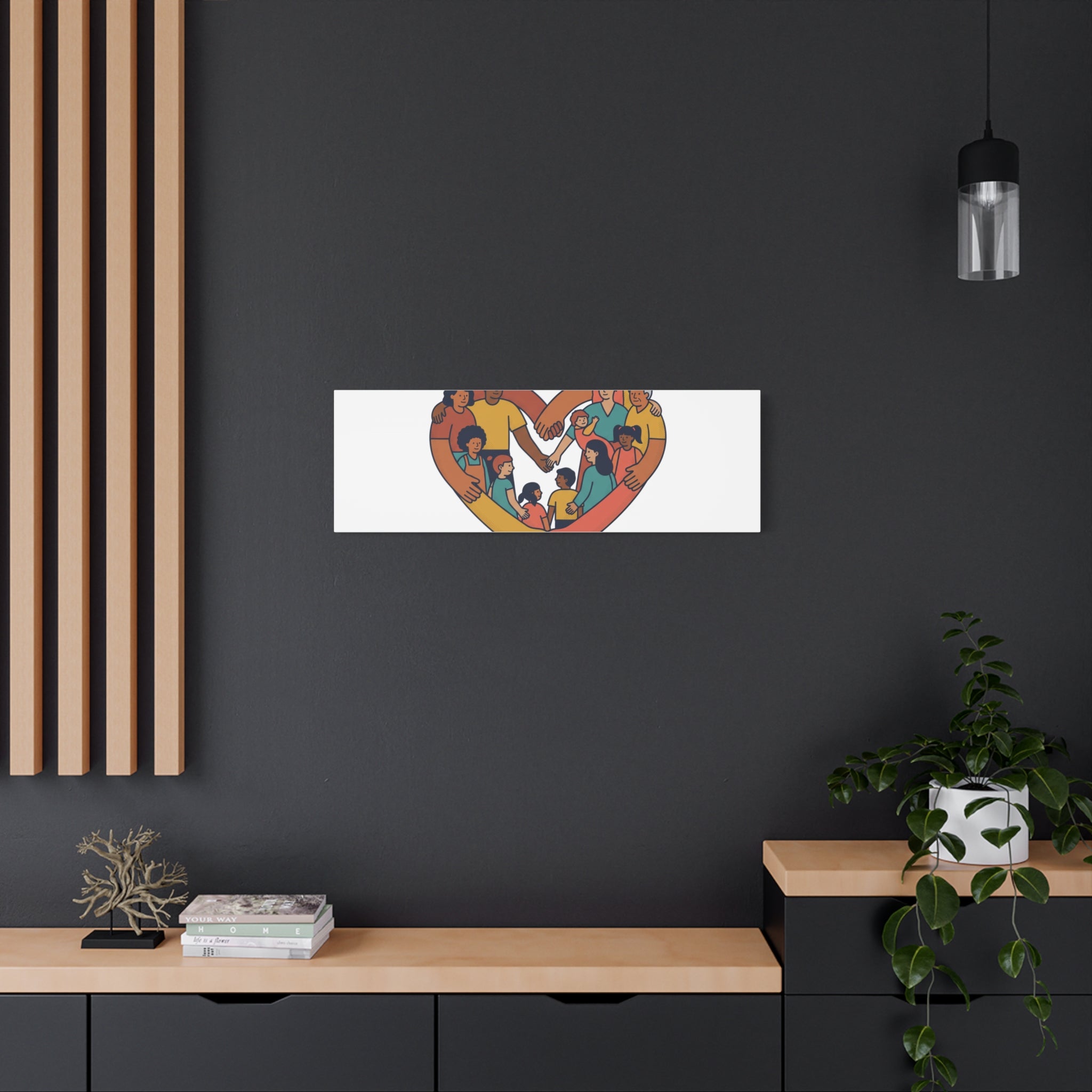 Families Belong Together Canvas, solidarity family unity, bilingual immigrant rights