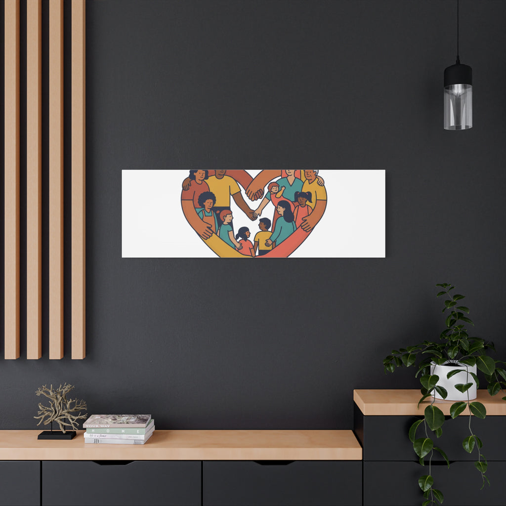 Families Belong Together Canvas, solidarity family unity, bilingual immigrant rights