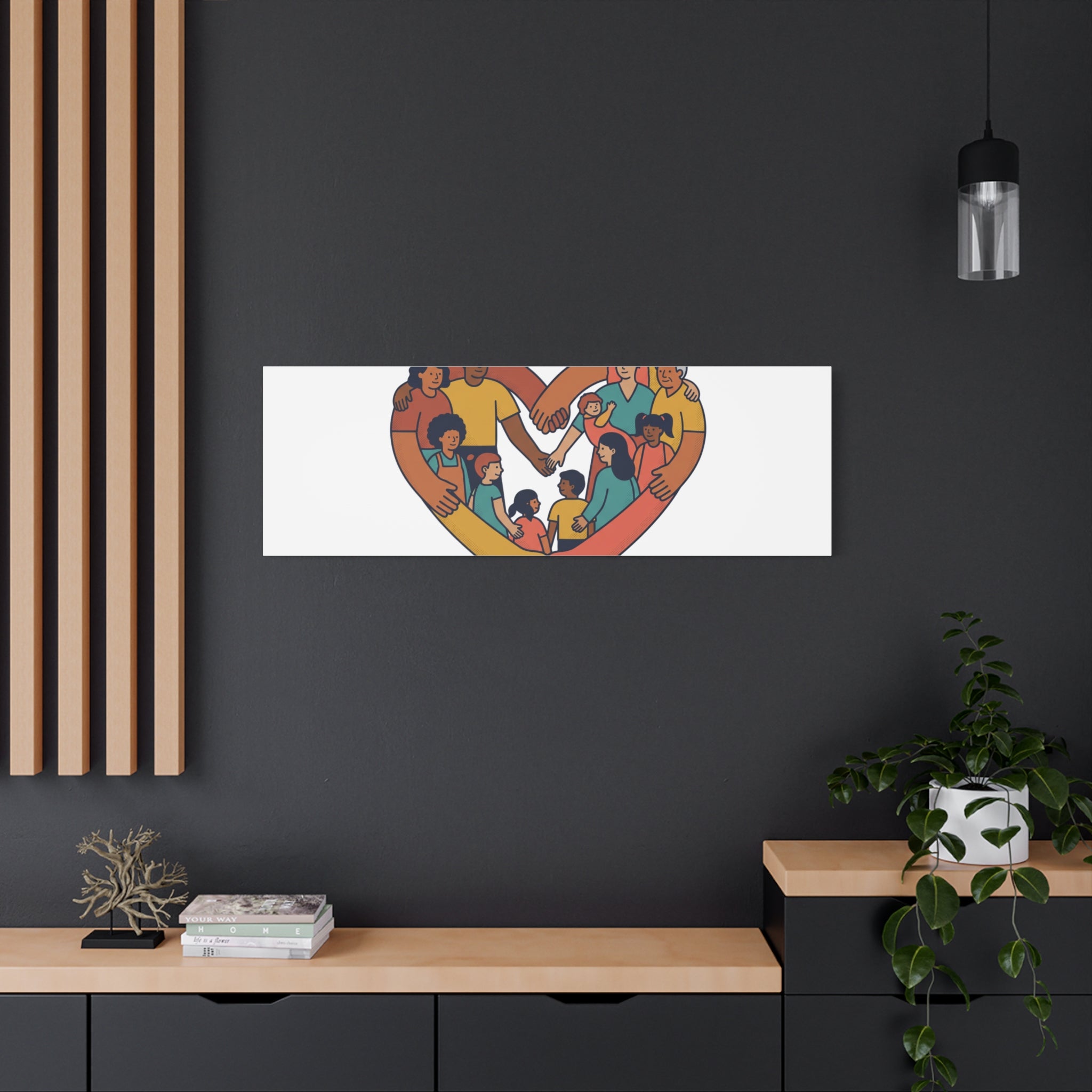 Families Belong Together Canvas, solidarity family unity, bilingual immigrant rights