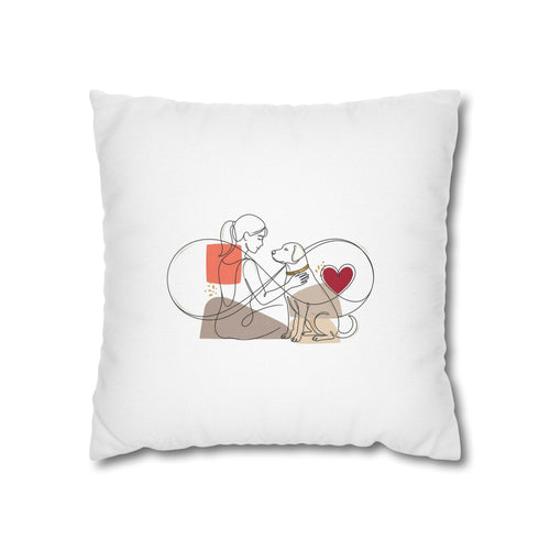 Dog lover pillowcase cute dog mom gift pet cushion cover home decor