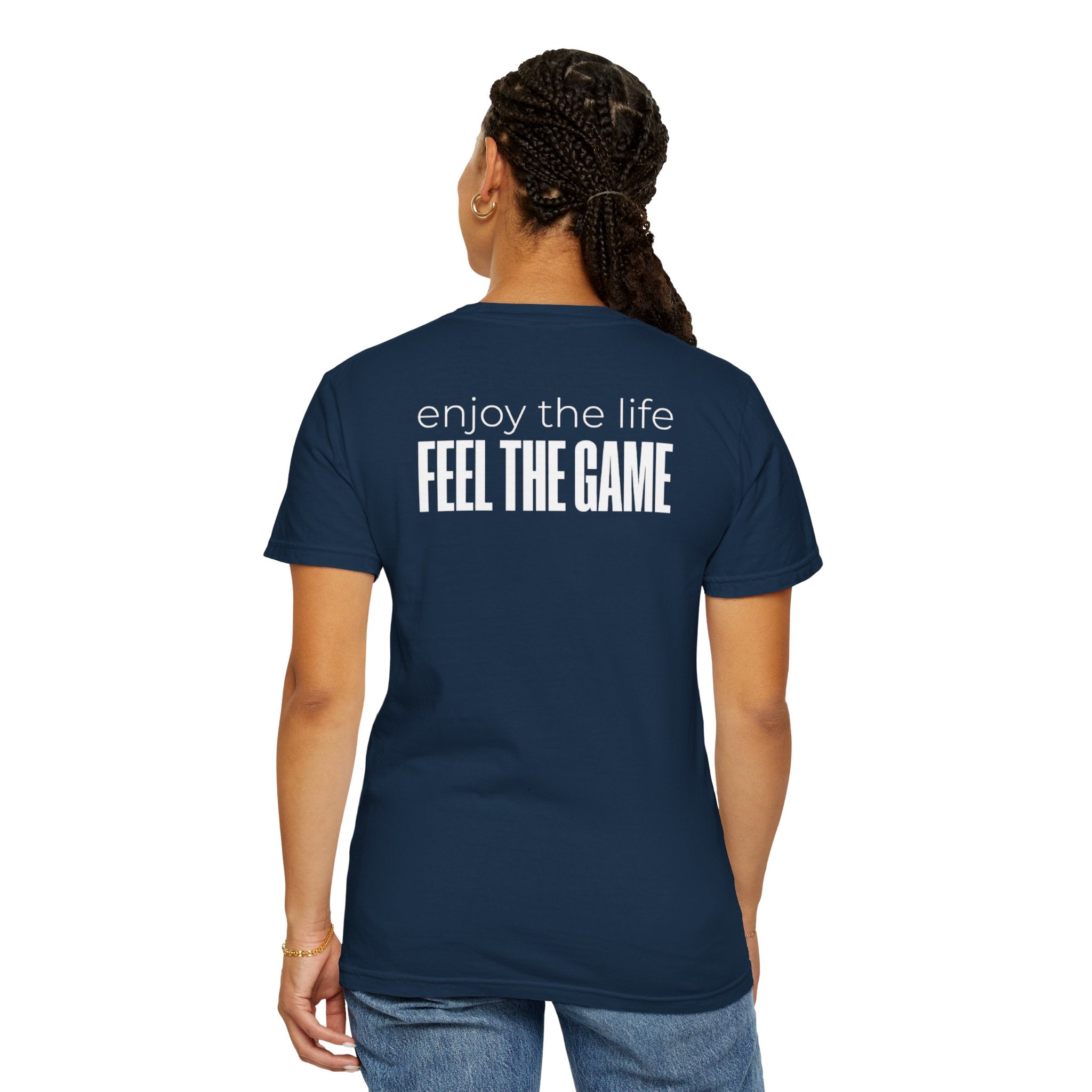 Feel The Game T-Shirt - Minimalist  Unisex Black Streetwear Shirt Casual Lifestyle Fashion Top