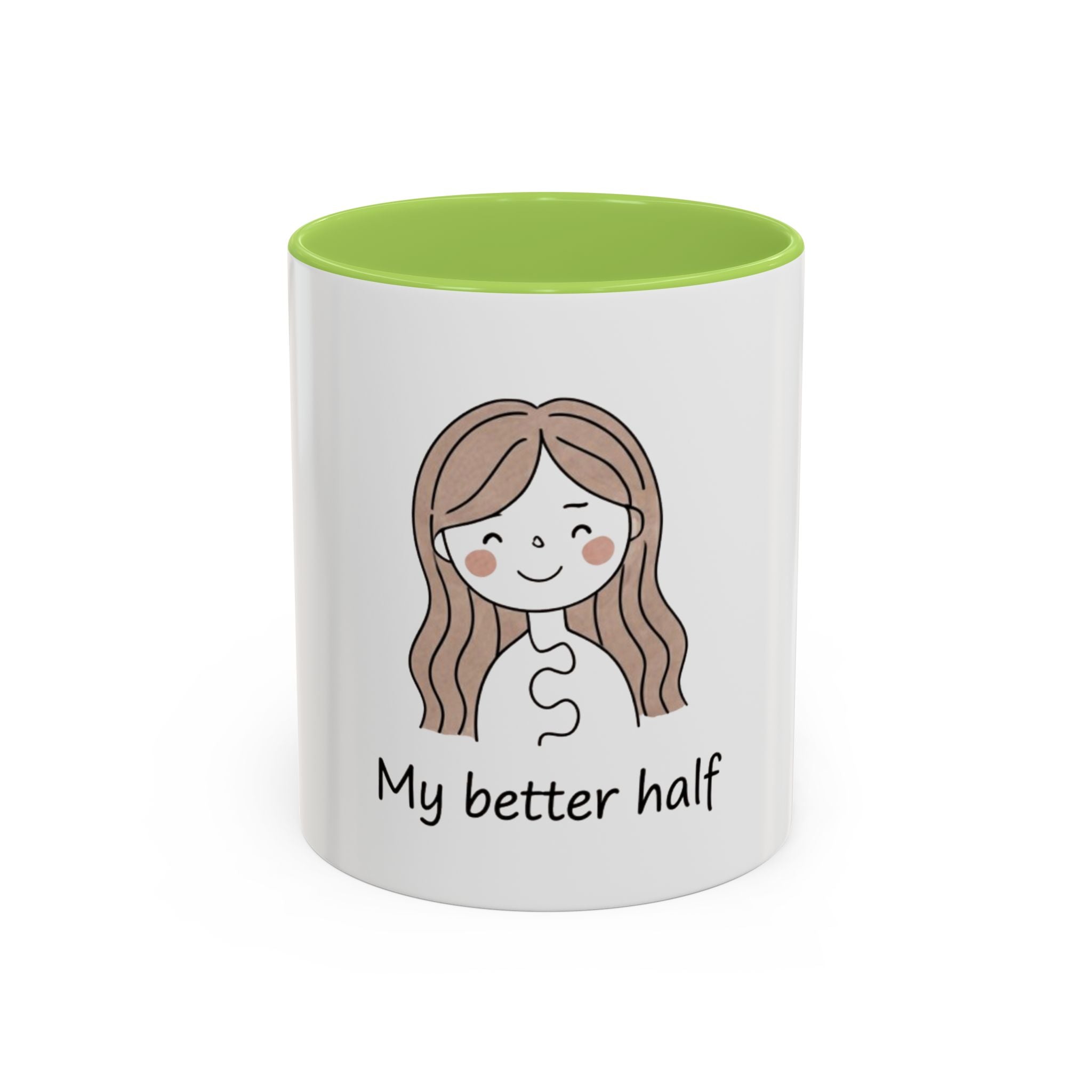 My Better Half Accent Coffee Mug — 11/15oz Couples Coffee Cup