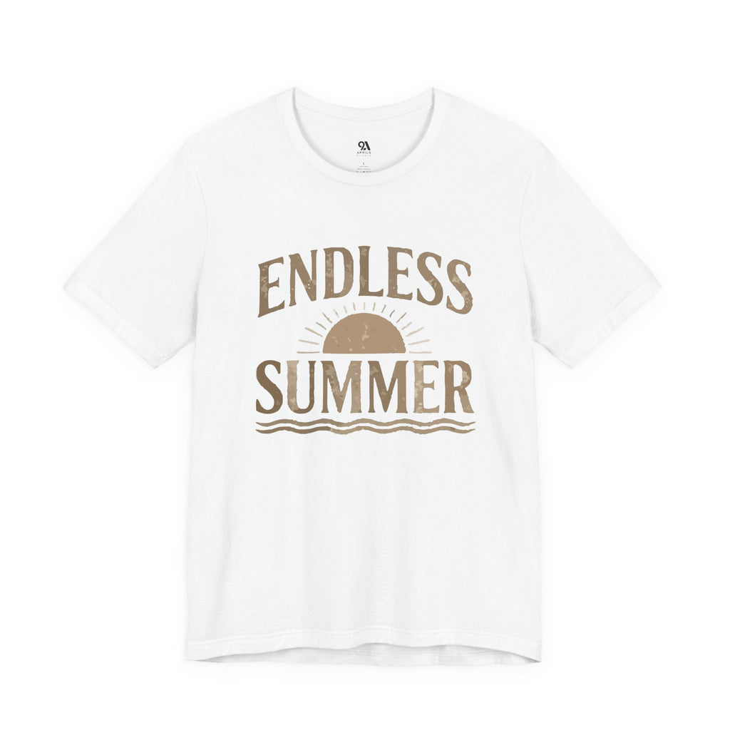 Endless Summer T-Shirt | Vintage Sun & Waves Graphic Tee – Retro Beach Shirt, Coastal Summer Outfit