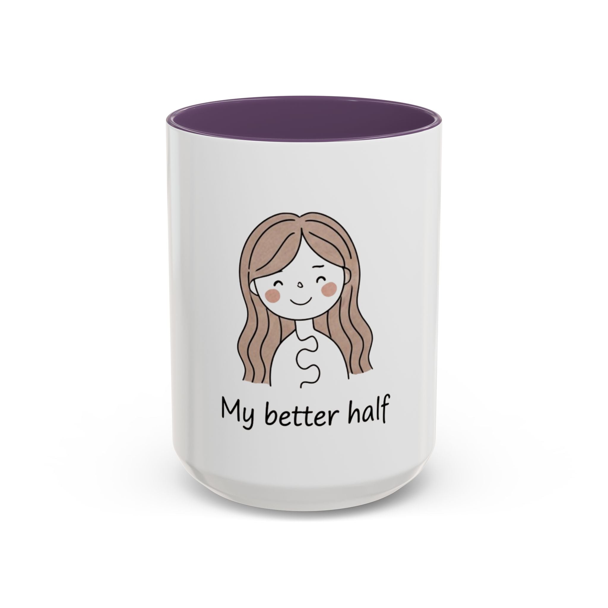 My Better Half Accent Coffee Mug — 11/15oz Couples Coffee Cup