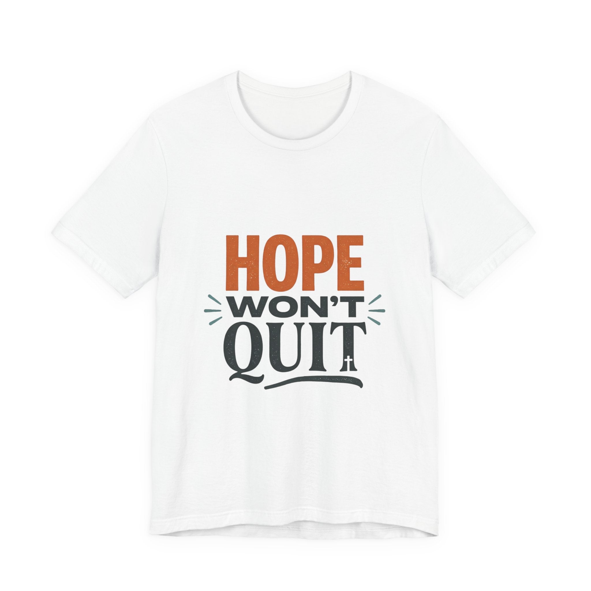Hope Won't Quit Tee | faith streetwear, bold type, washed vintage