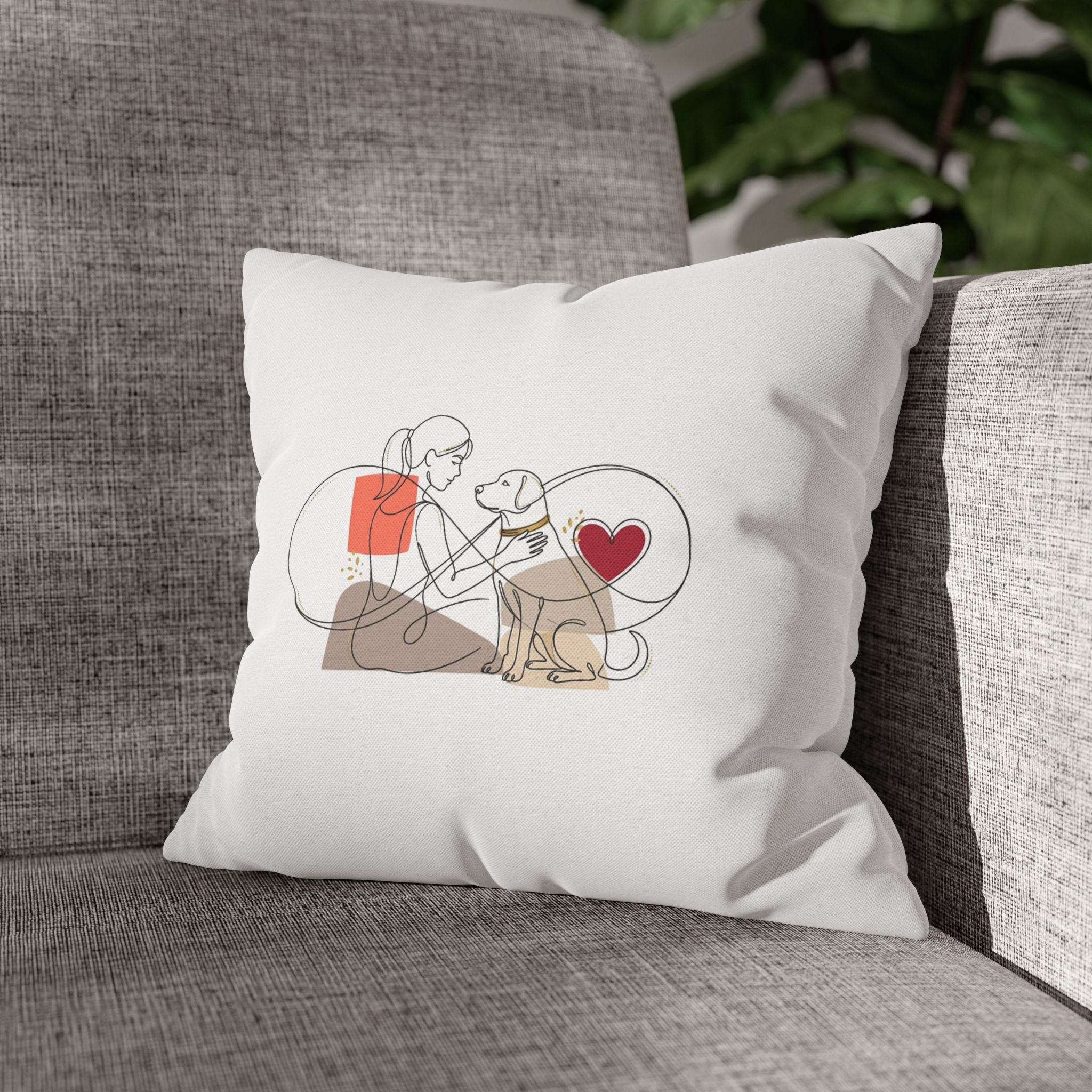 Dog Lover Pillowcase – Cute Dog Mom Gift, Pet Cushion Cover, Home Decor