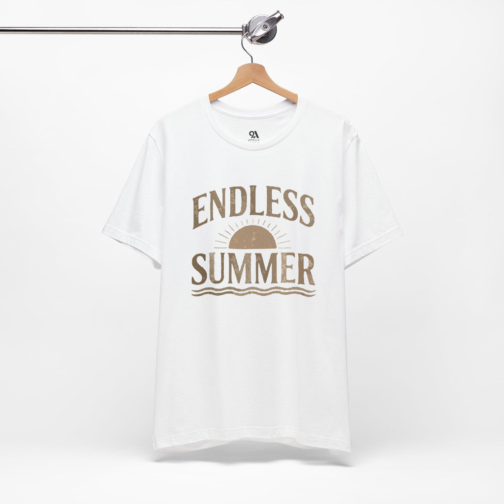 Endless Summer T-Shirt | Vintage Sun & Waves Graphic Tee – Retro Beach Shirt, Coastal Summer Outfit