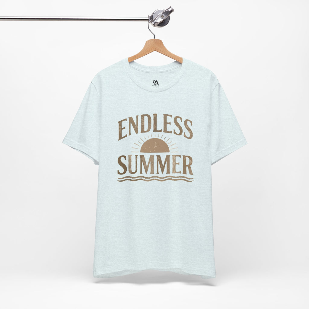 Endless Summer T-Shirt | Vintage Sun & Waves Graphic Tee – Retro Beach Shirt, Coastal Summer Outfit