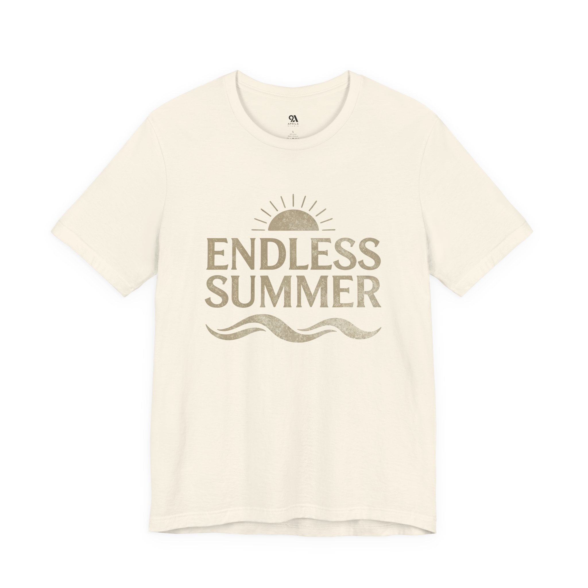 Endless Summer Vintage Sun & Waves T-Shirt – Retro Beach Graphic Tee, Unisex Summer Shirt