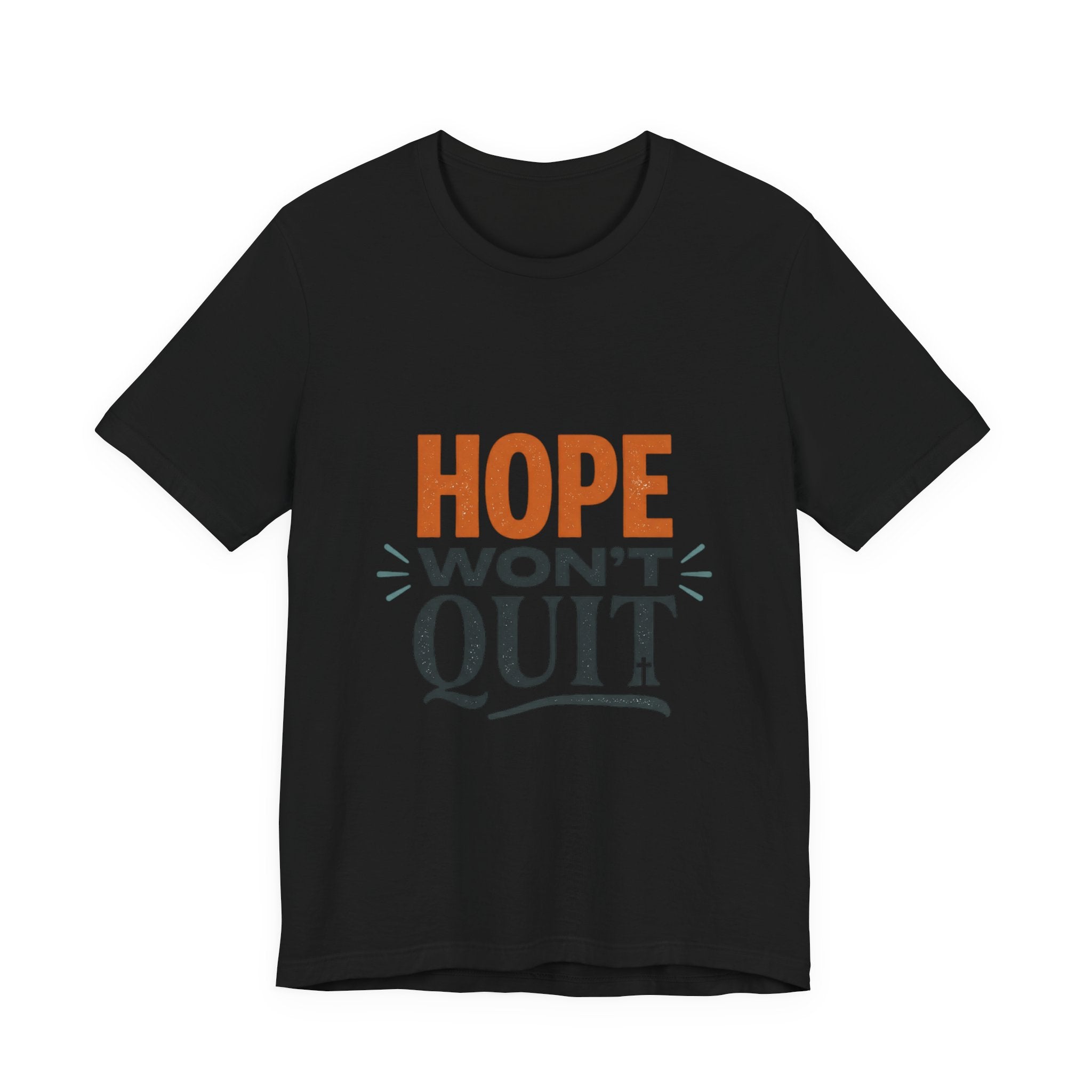 Hope Won't Quit Tee | faith streetwear, bold type, washed vintage