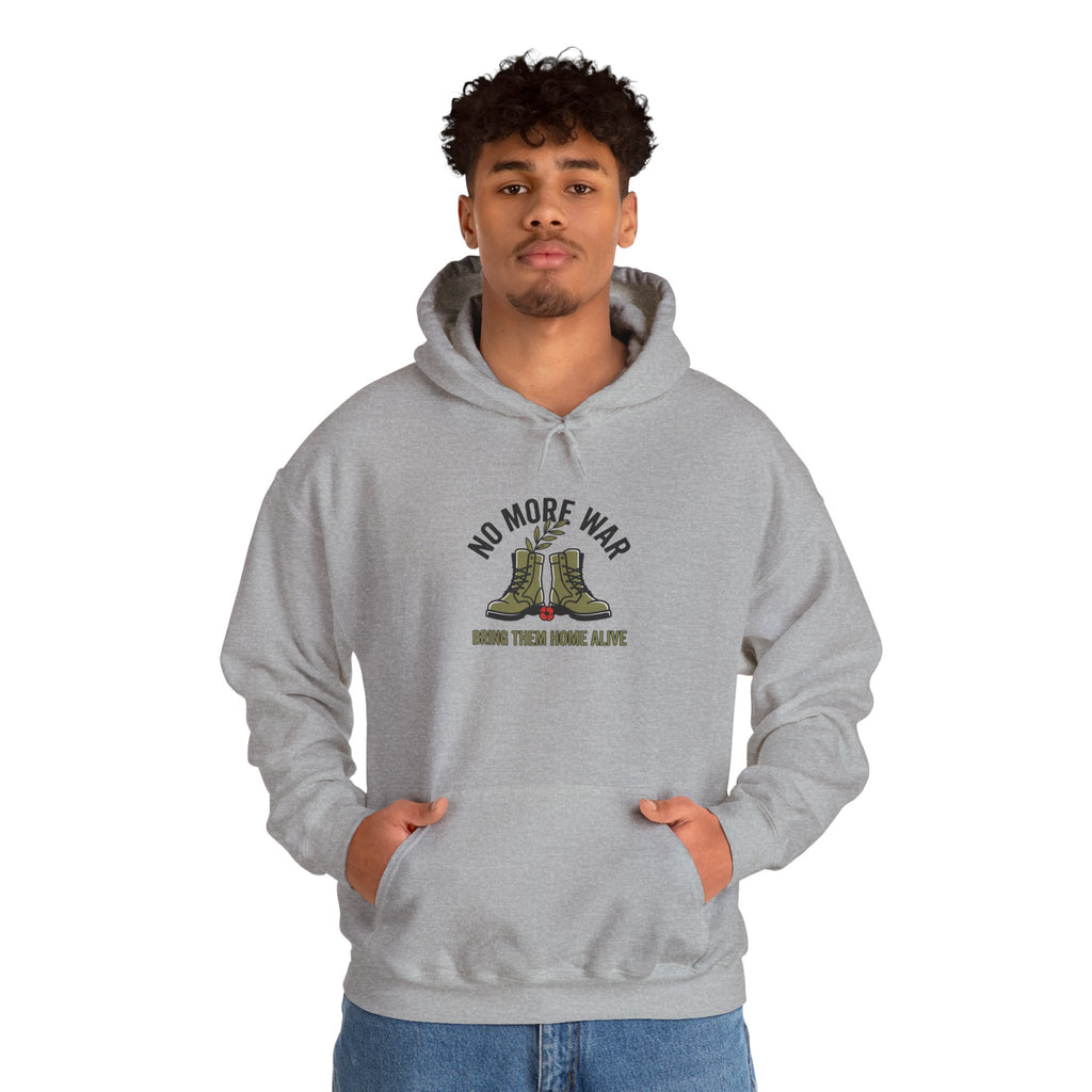 No More War Hoodie | Bring Them Home, Peace Protest, Solidarity