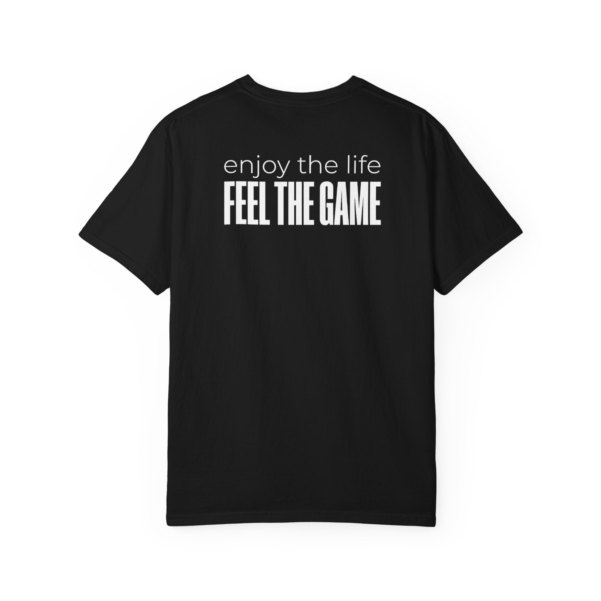 Feel The Game T-Shirt - Minimalist  Unisex Black Streetwear Shirt Casual Lifestyle Fashion Top