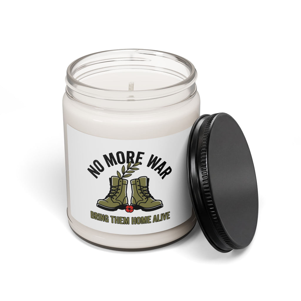 No More War Candle | Scented Soy Candle, Bring Them Home, Peace Protest