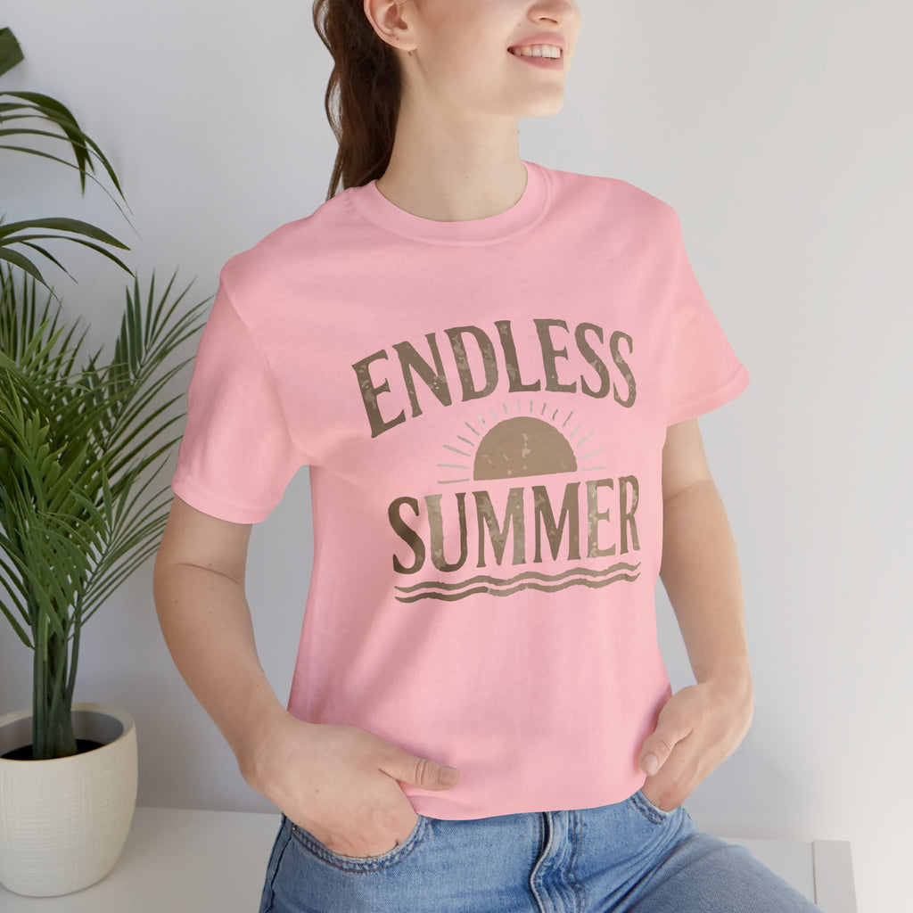 Endless Summer T-Shirt | Vintage Sun & Waves Graphic Tee – Retro Beach Shirt, Coastal Summer Outfit