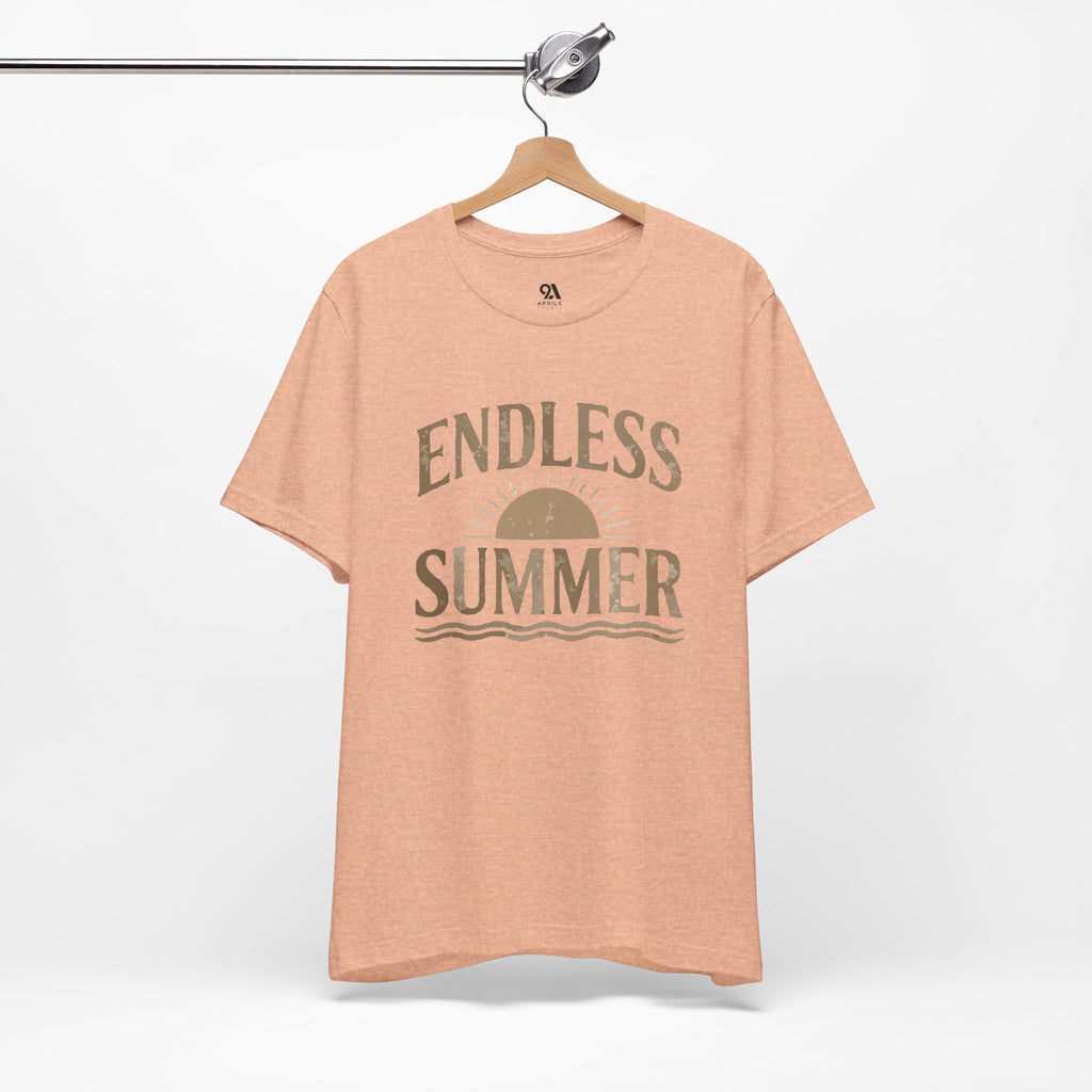 Endless Summer T-Shirt | Vintage Sun & Waves Graphic Tee – Retro Beach Shirt, Coastal Summer Outfit