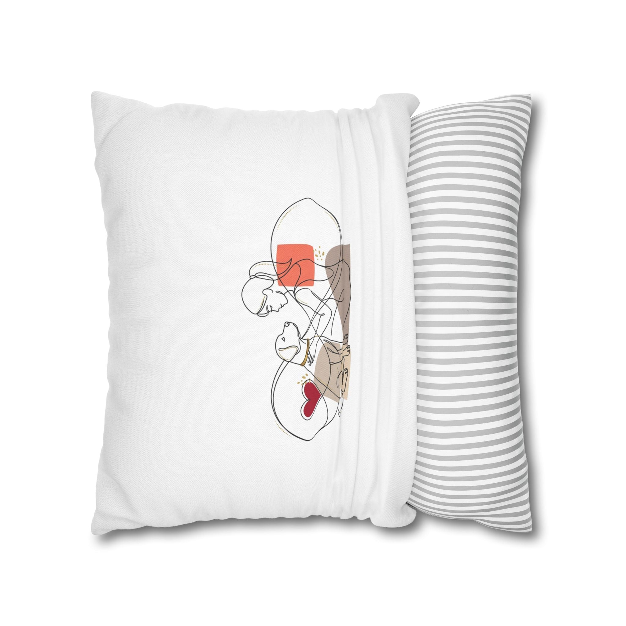 Dog Lover Pillowcase – Cute Dog Mom Gift, Pet Cushion Cover, Home Decor