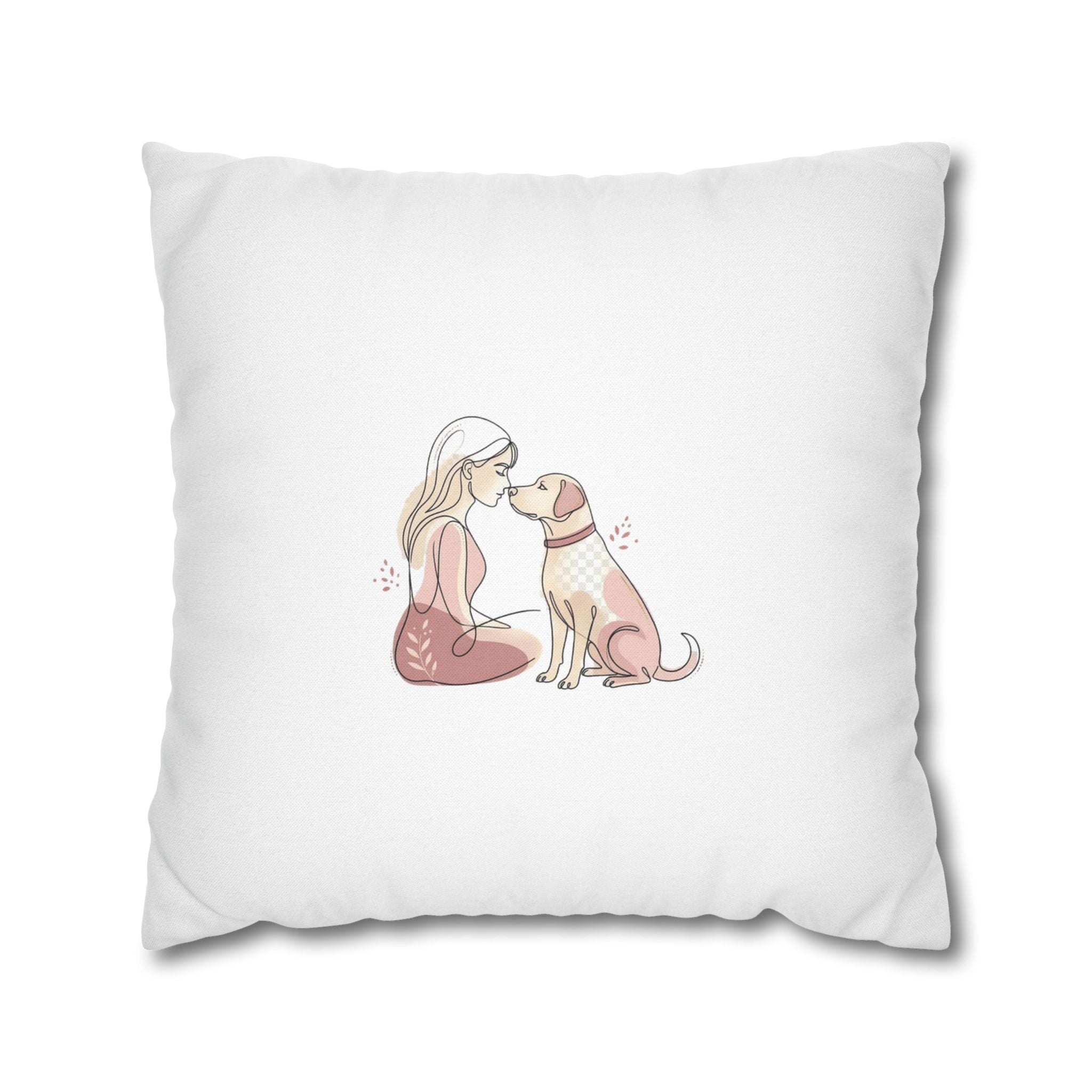 Dog Mom Pillowcase – Cute Dog Lover Gift, Decorative Cushion Cover, Pet Lover Home Decor