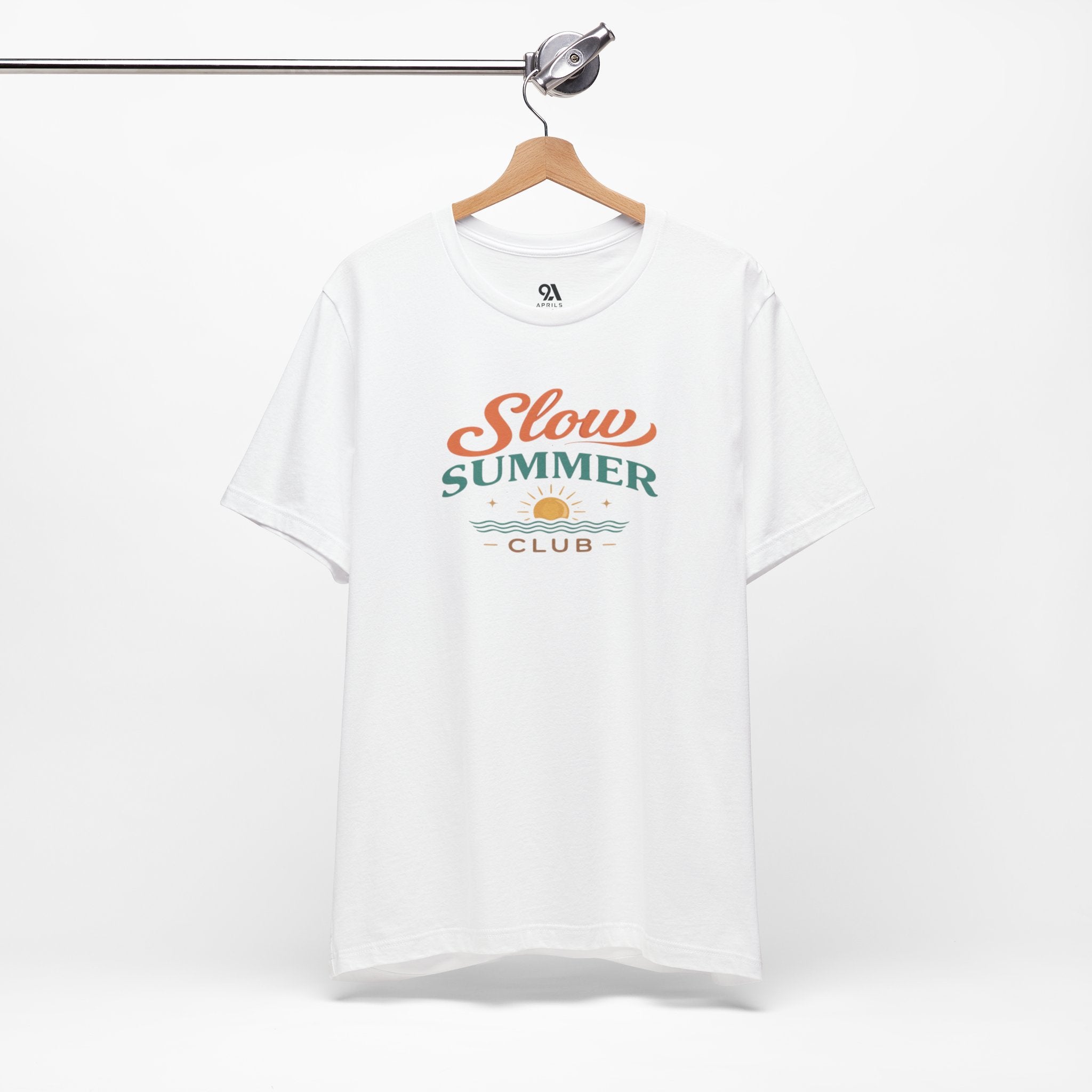 Slow Summer Club T-Shirt | Minimal Aesthetic Tee | Coastal Vacation Outfit | Unisex Relaxed Fit