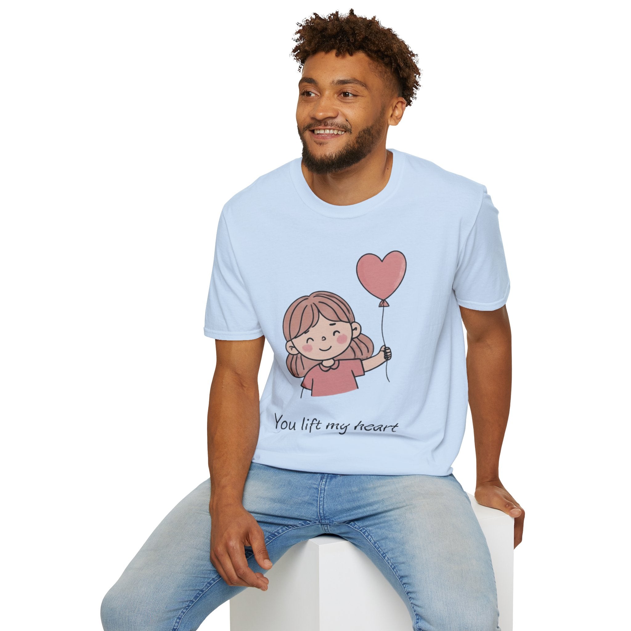 Couple style t-shirts — "Yoy lift my heart"