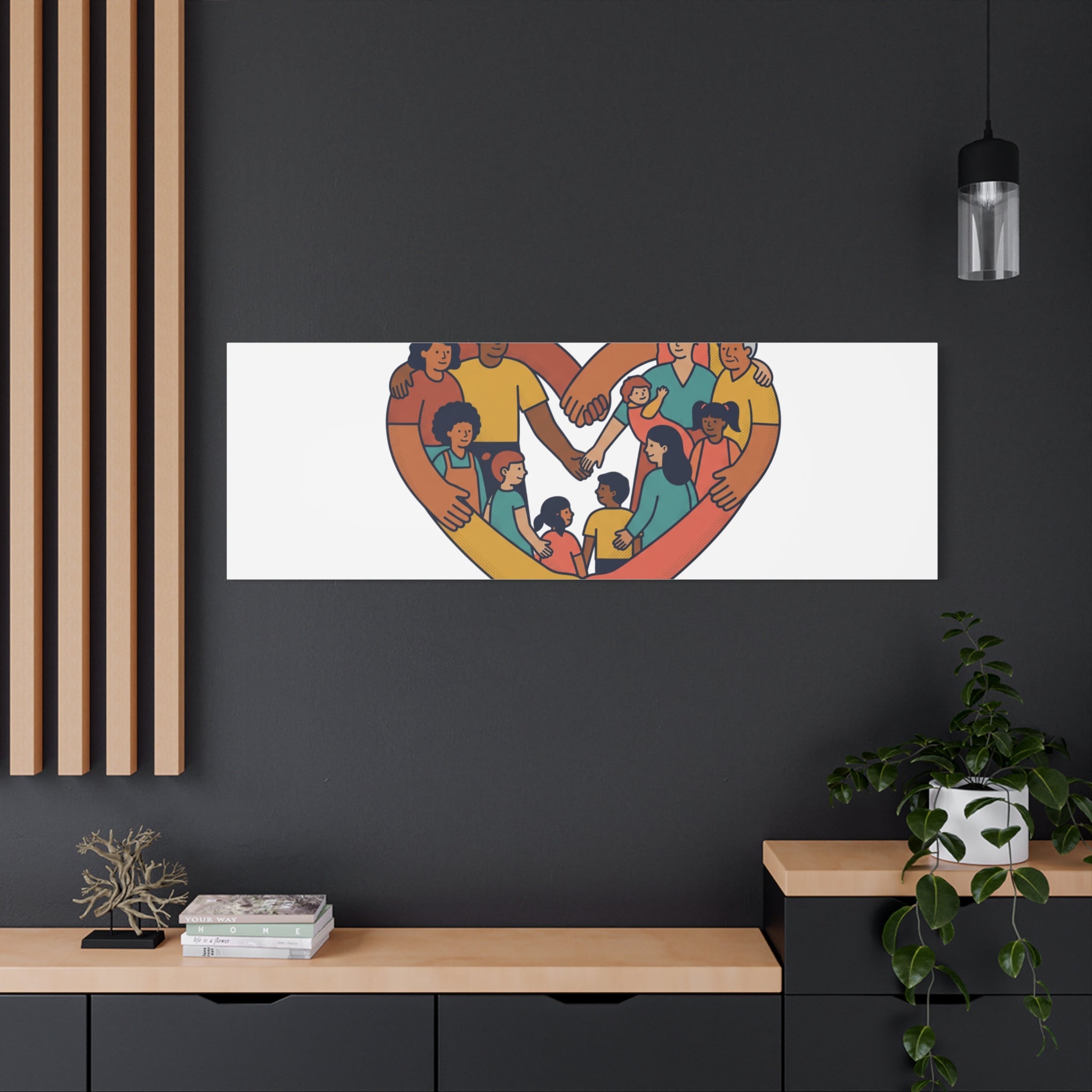 Families Belong Together Canvas, solidarity family unity, bilingual immigrant rights