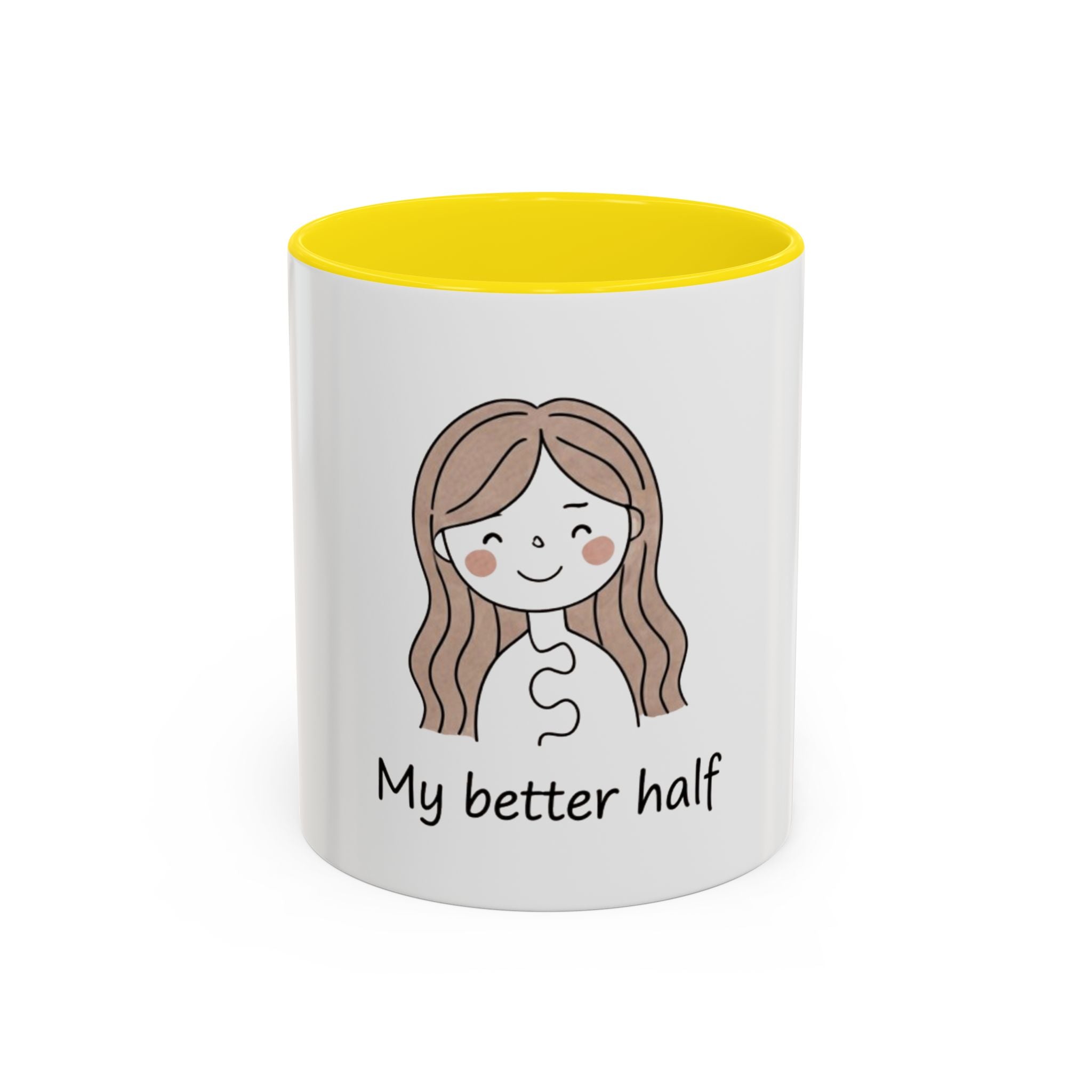 My Better Half Accent Coffee Mug — 11/15oz Couples Coffee Cup