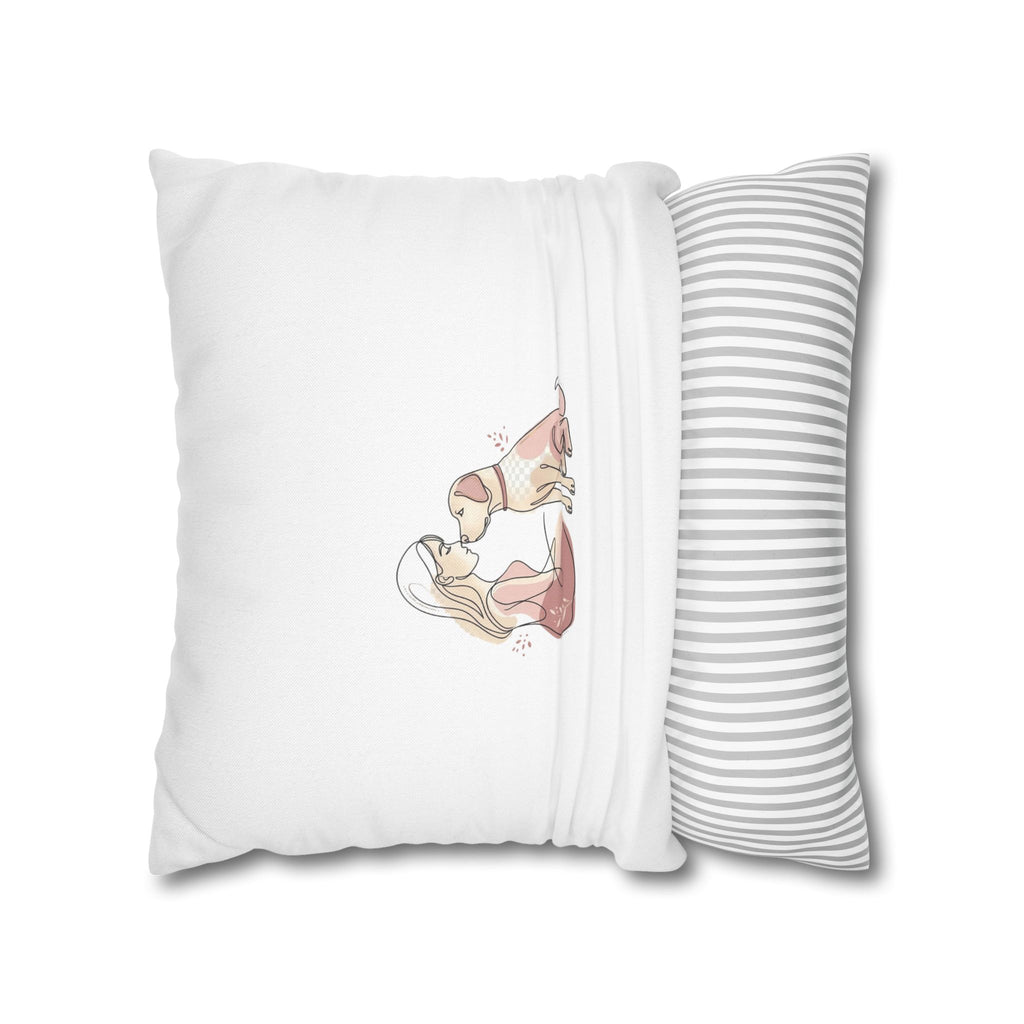 Dog Mom Pillowcase – Cute Dog Lover Gift, Decorative Cushion Cover, Pet Lover Home Decor