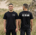Feel The Game T-Shirt - Minimalist  Unisex Black Streetwear Shirt Casual Lifestyle Fashion Top