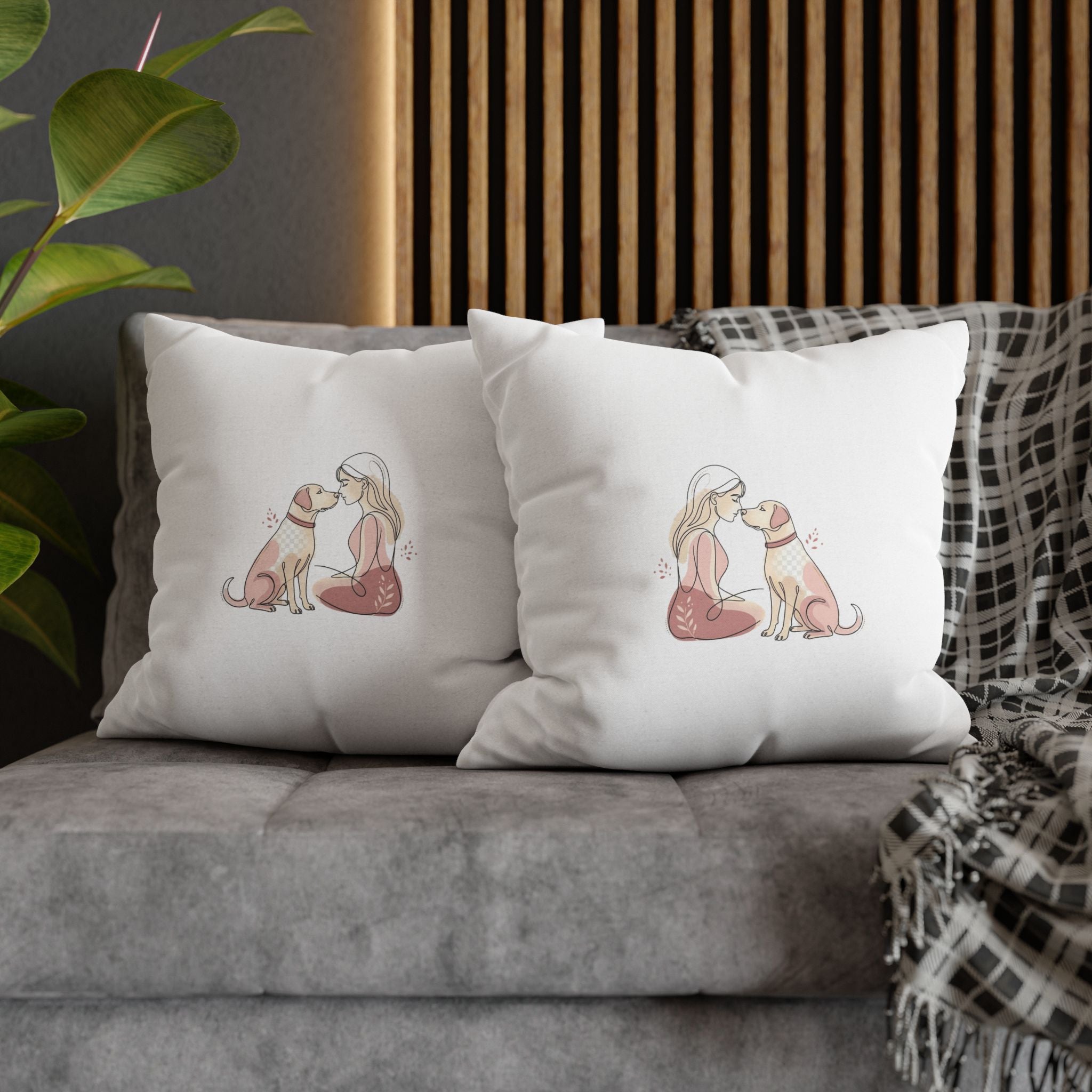 Dog Mom Pillowcase – Cute Dog Lover Gift, Decorative Cushion Cover, Pet Lover Home Decor