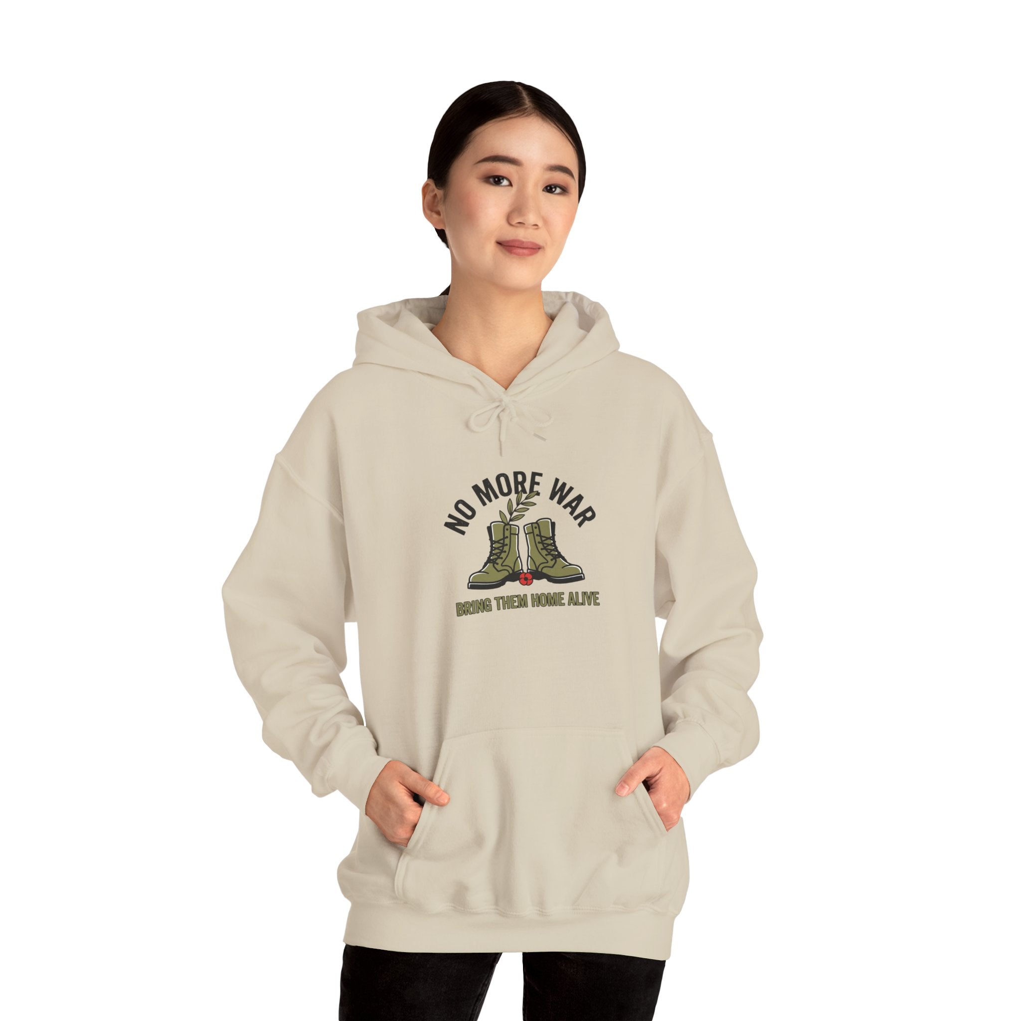 No More War Hoodie | Bring Them Home, Peace Protest, Solidarity