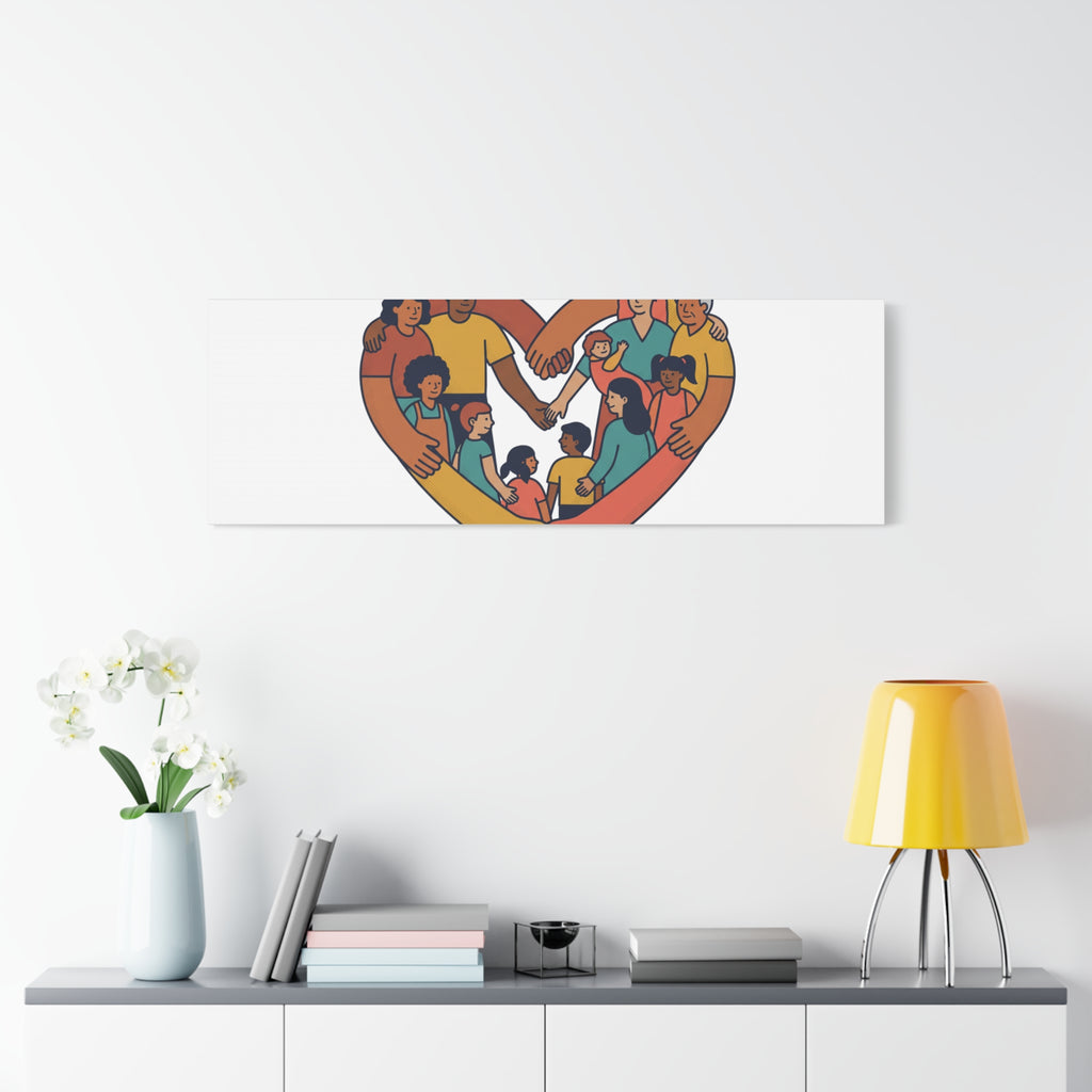 Families Belong Together Canvas, solidarity family unity, bilingual immigrant rights