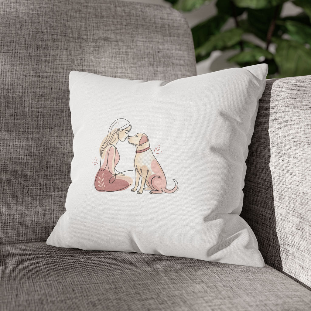 Dog Mom Pillowcase – Cute Dog Lover Gift, Decorative Cushion Cover, Pet Lover Home Decor