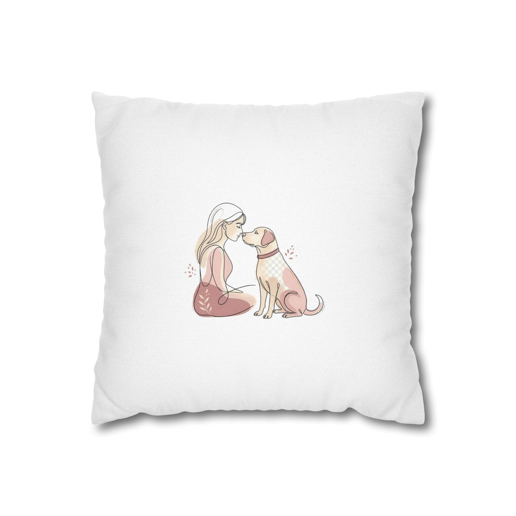 Dog Mom Pillowcase – Cute Dog Lover Gift, Decorative Cushion Cover, Pet Lover Home Decor