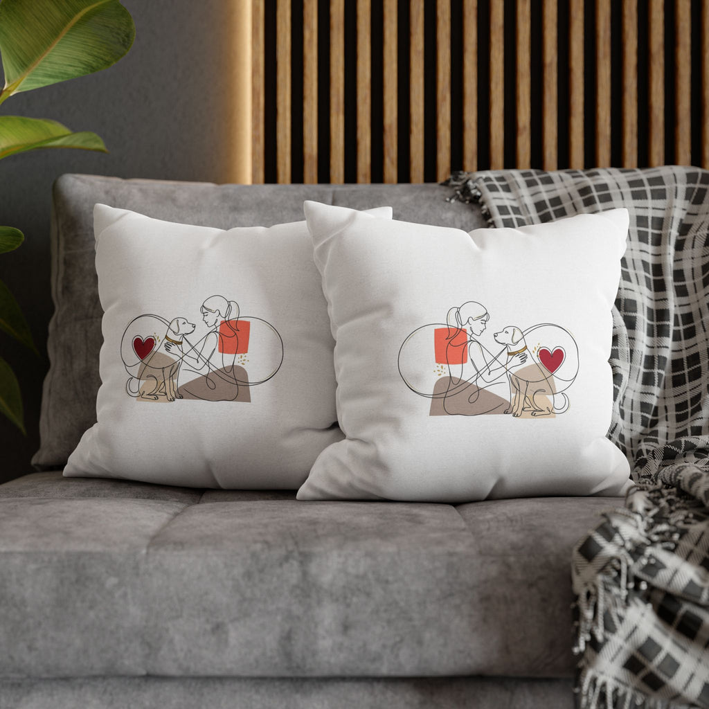 Dog Lover Pillowcase – Cute Dog Mom Gift, Pet Cushion Cover, Home Decor