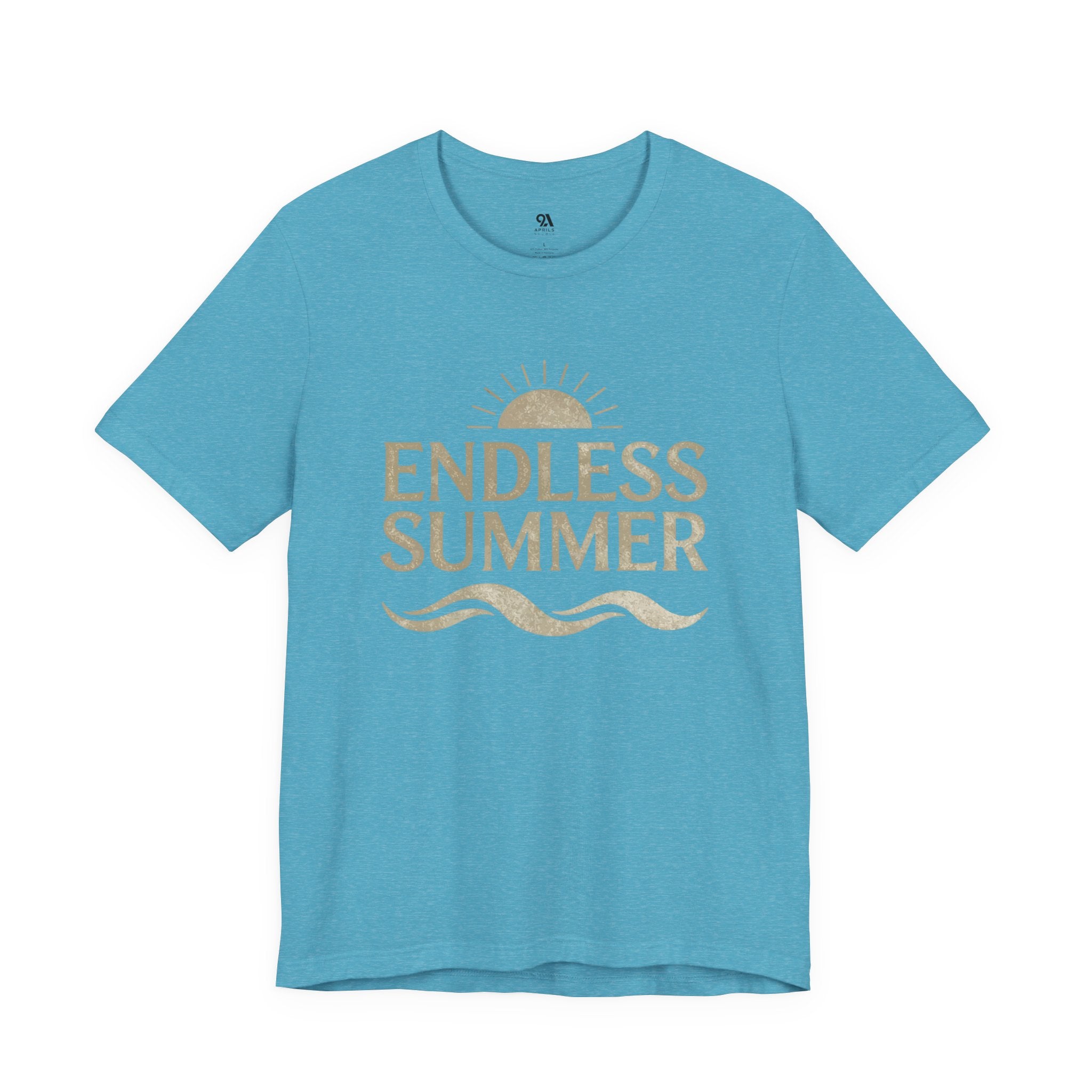 Endless Summer Vintage Sun & Waves T-Shirt – Retro Beach Graphic Tee, Unisex Summer Shirt